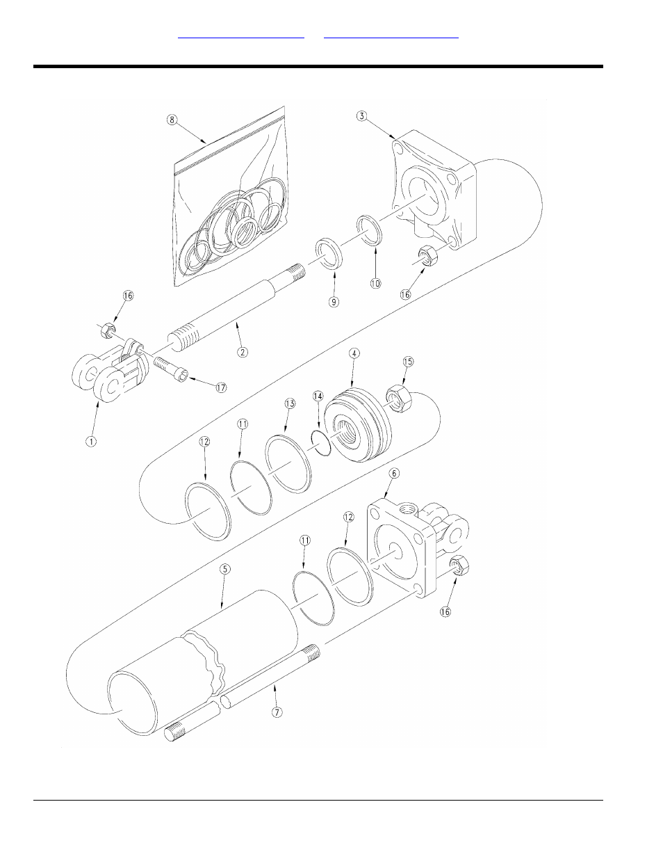 Hydraulic cylinder (810-630c) | Great Plains NTA3007 Parts Manua User Manual | Page 80 / 164