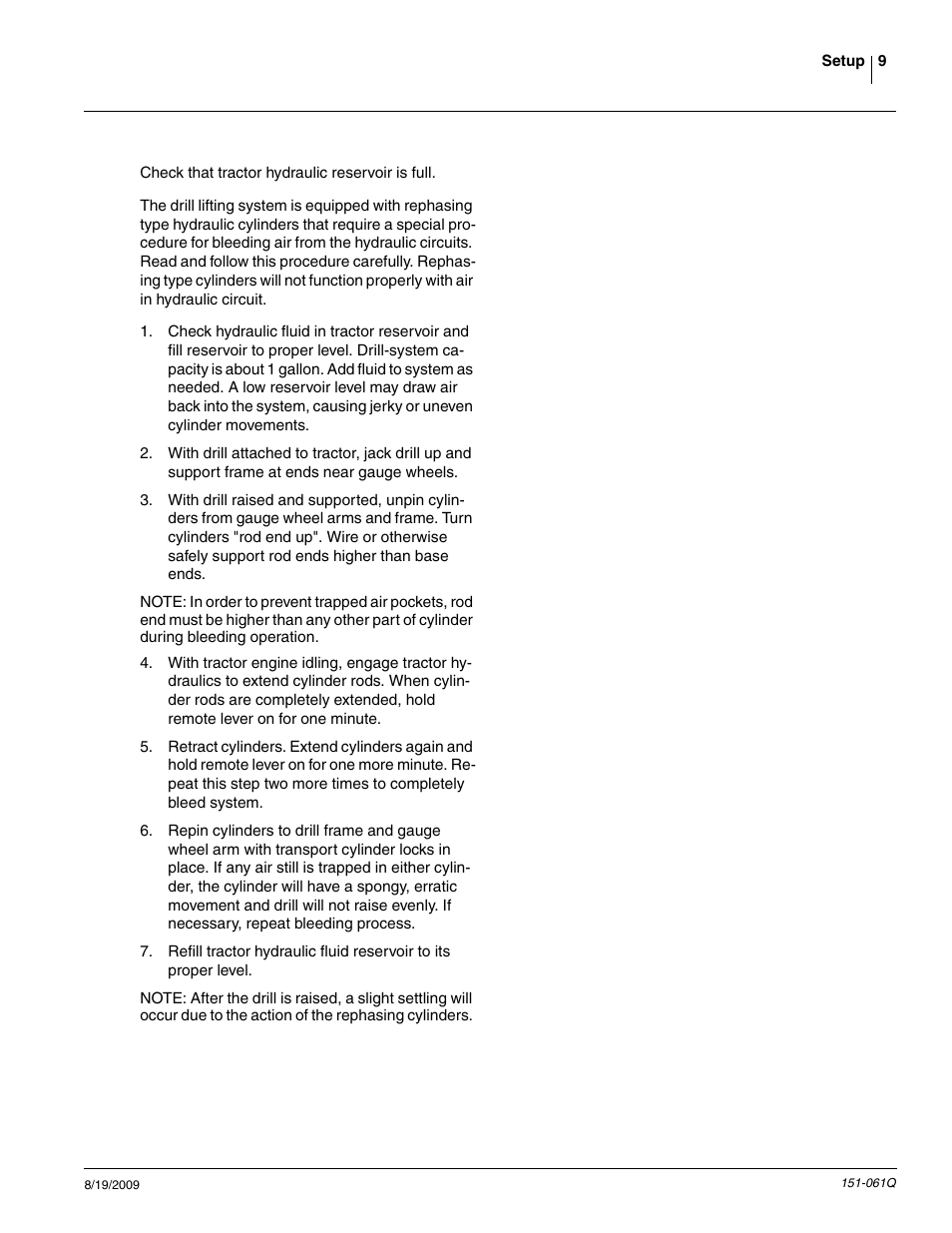 Great Plains 606NT Predelivery Manual User Manual | Page 11 / 14