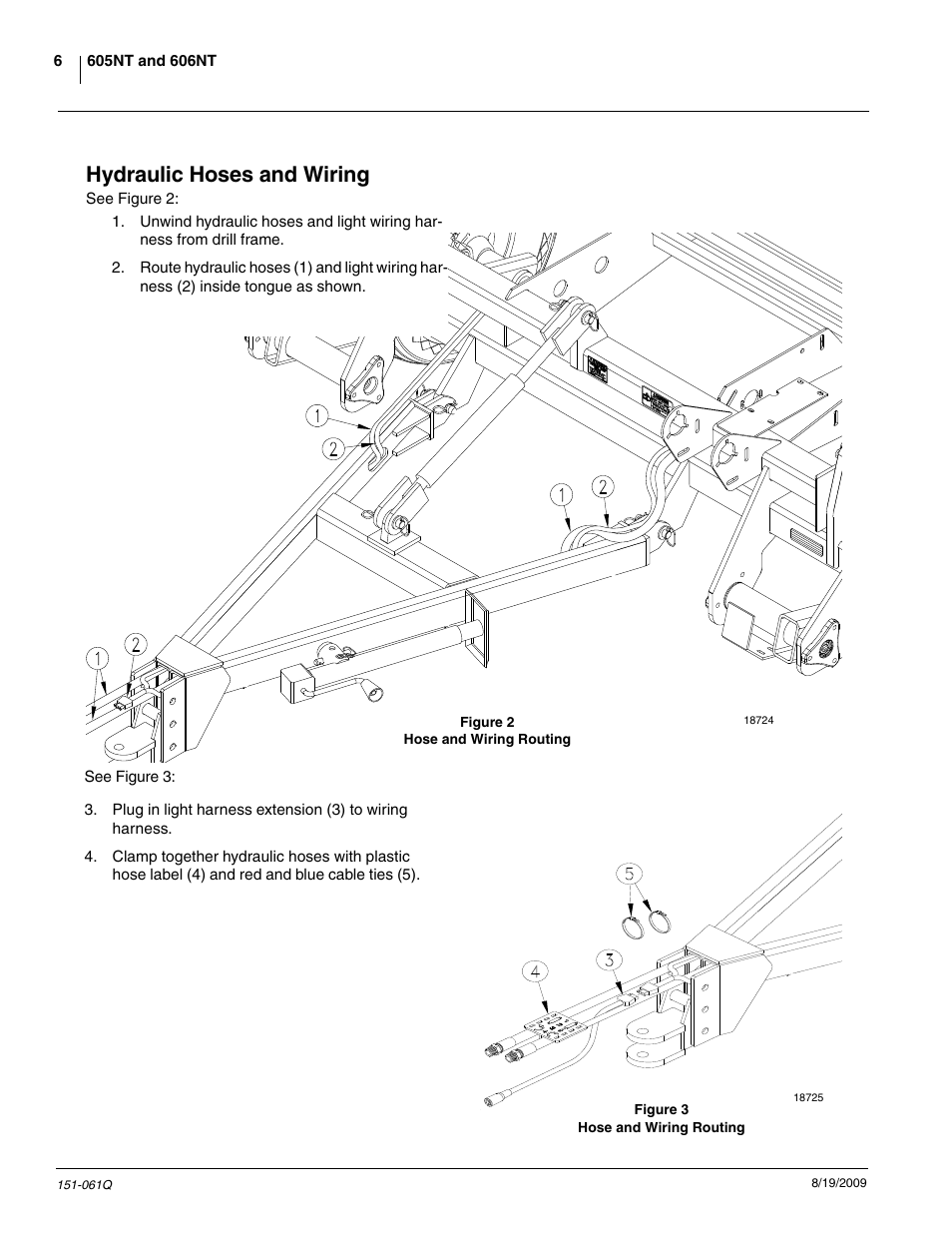 Hydraulic hoses and wiring | Great Plains 606NT Predelivery Manual User Manual | Page 8 / 14