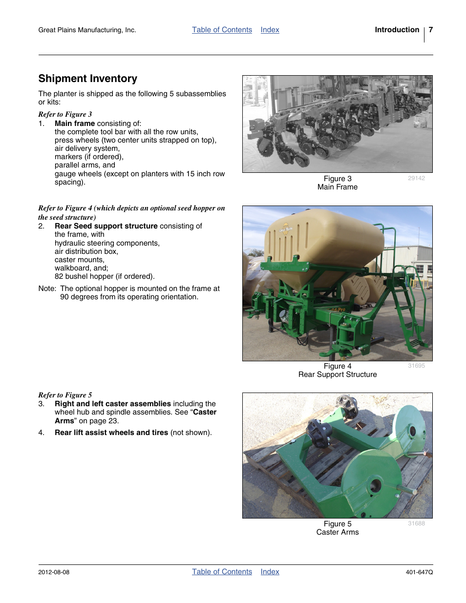 Shipment inventory | Great Plains 3PYPA Predelivery Manual User Manual | Page 11 / 88