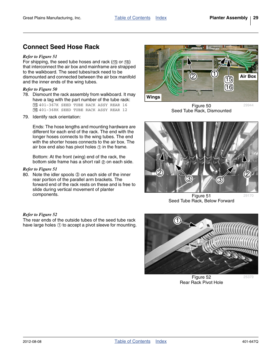 Connect seed hose rack | Great Plains 3PYPA Predelivery Manual User Manual | Page 33 / 88