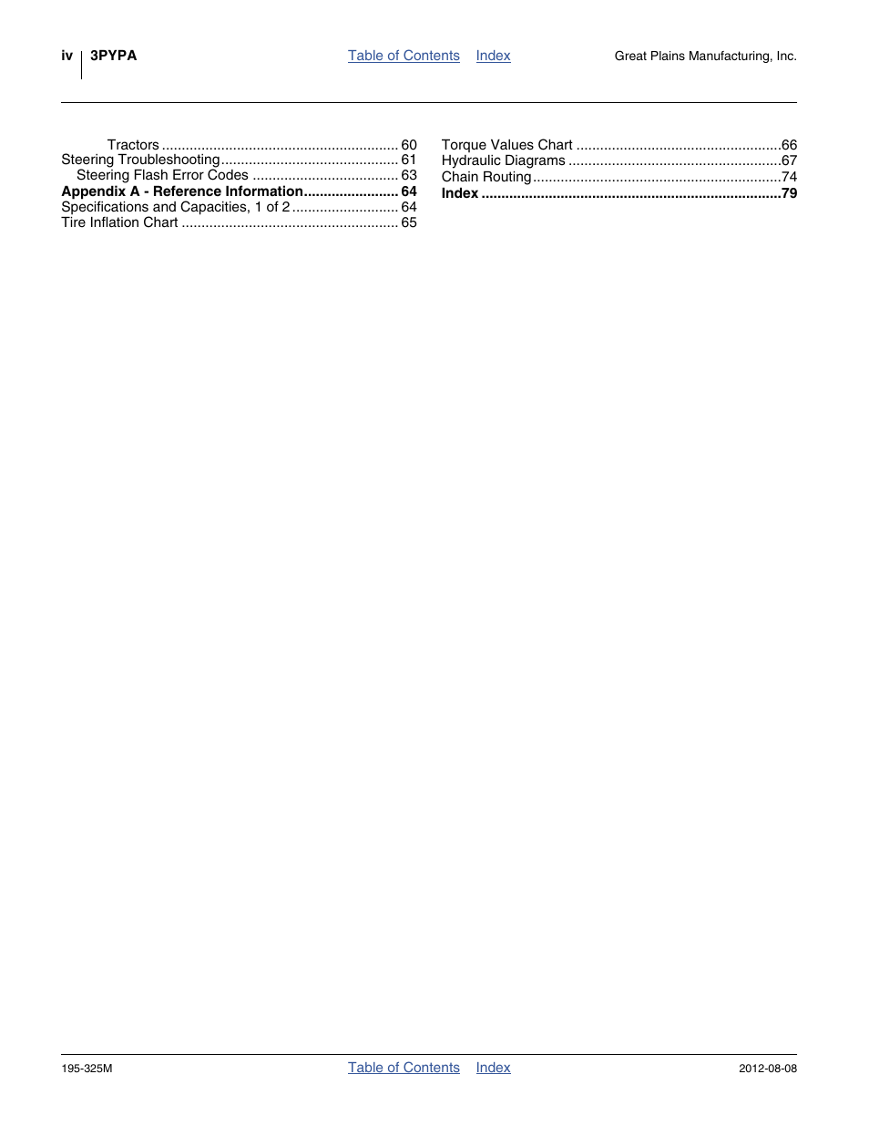 Great Plains 3PYPA Predelivery Manual User Manual | Page 4 / 88