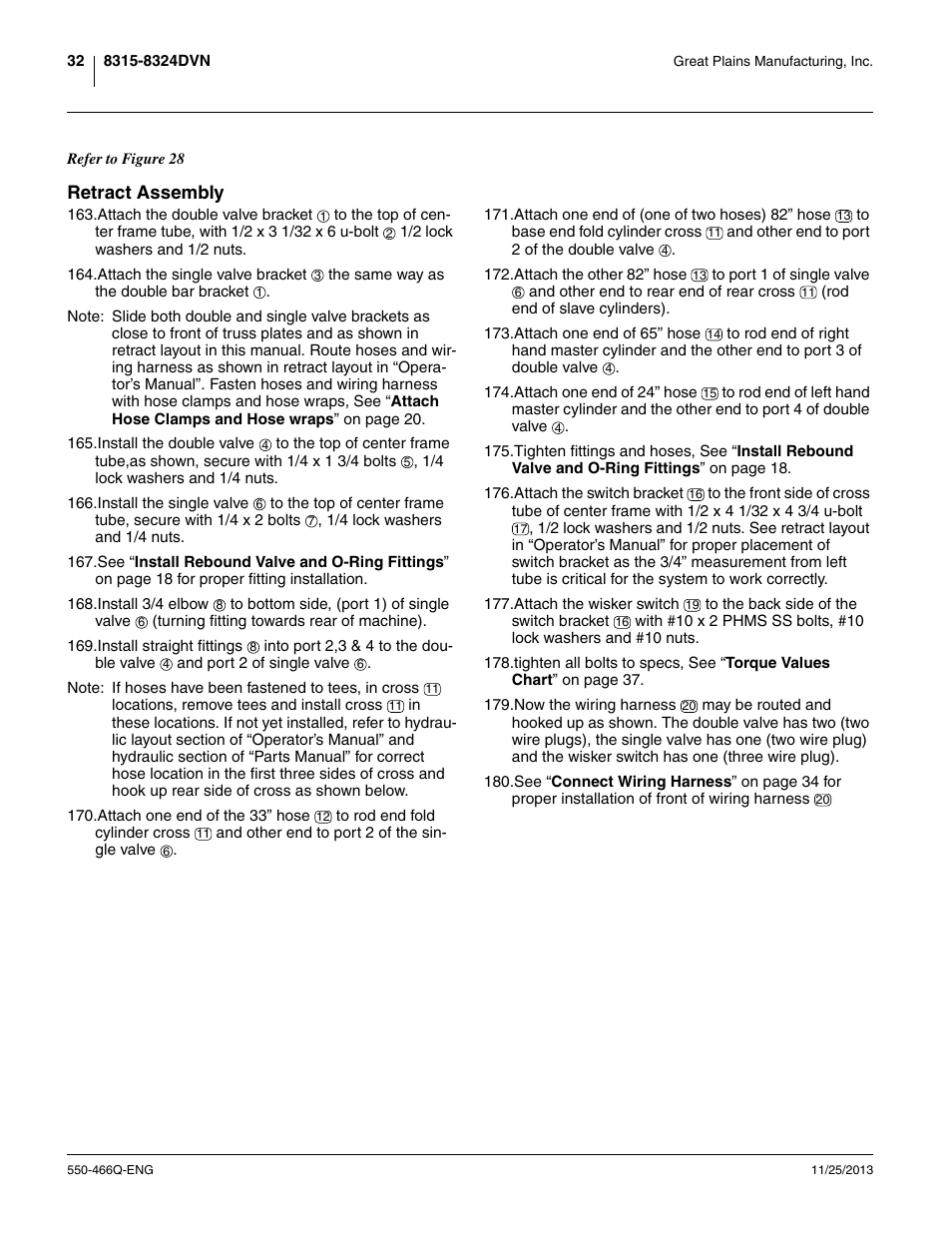 Retract assembly | Great Plains DVN8324 Assembly Manual User Manual | Page 36 / 74