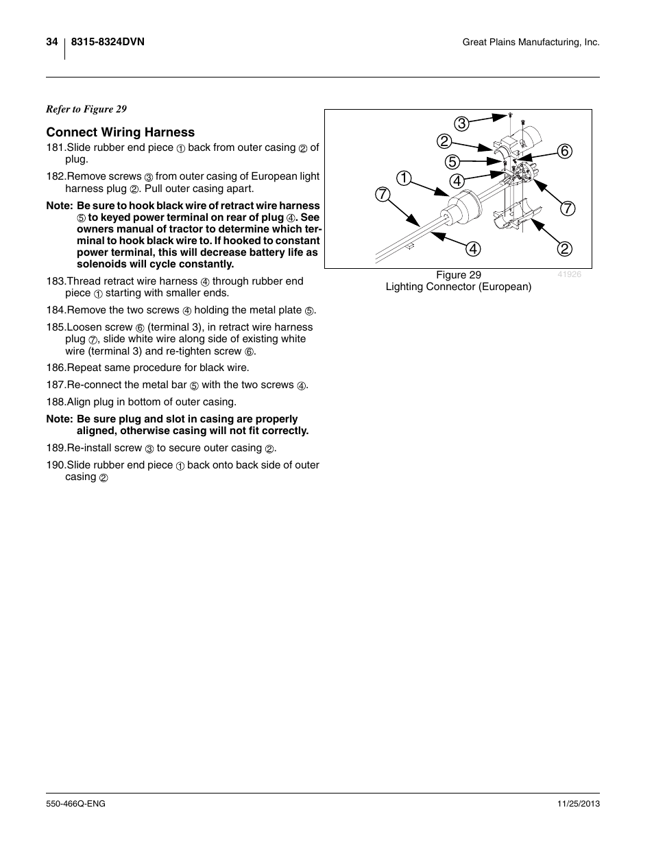 Connect wiring harness | Great Plains DVN8324 Assembly Manual User Manual | Page 38 / 74