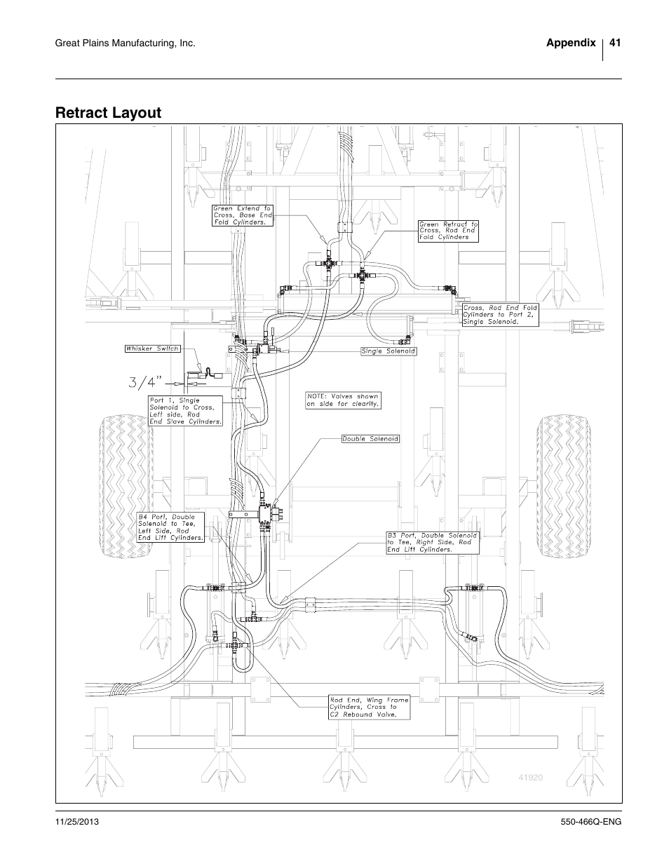Retract layout | Great Plains DVN8324 Assembly Manual User Manual | Page 45 / 74