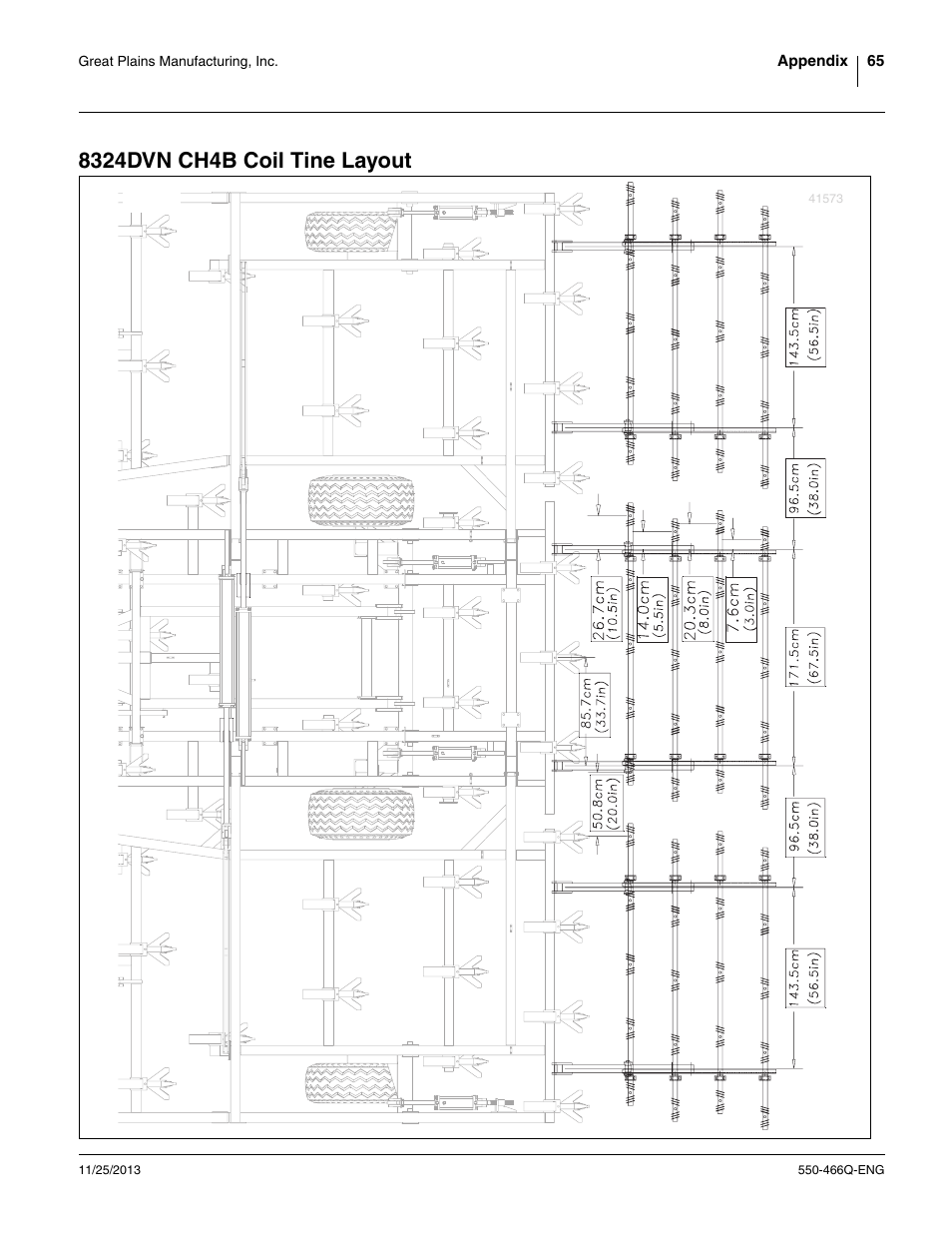 8324dvn ch4b coil tine layout | Great Plains DVN8324 Assembly Manual User Manual | Page 69 / 74