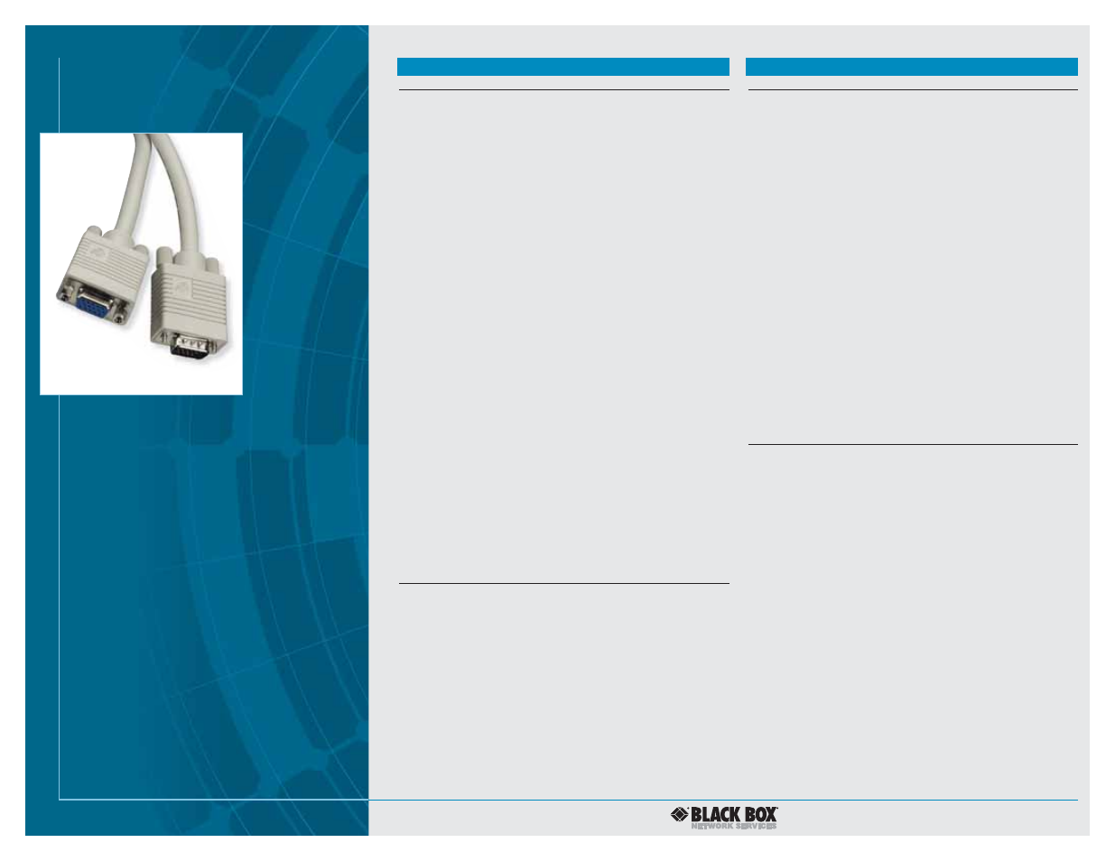 3 of 3 | Black Box VGA Video Cable User Manual | Page 3 / 3