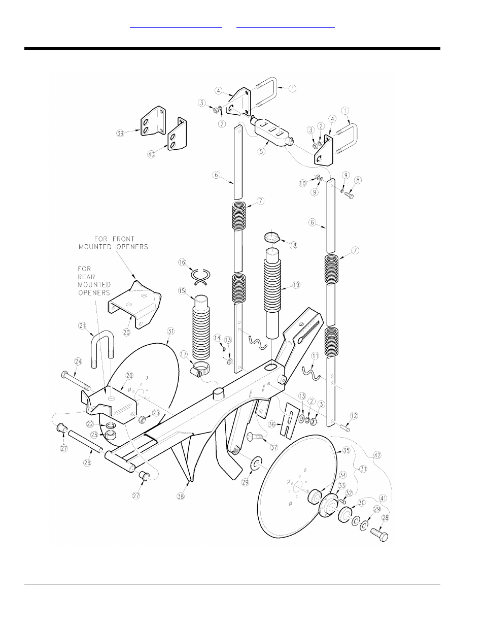 Straight arm opener assembly | Great Plains 3SF45 Parts Manual User Manual | Page 118 / 224