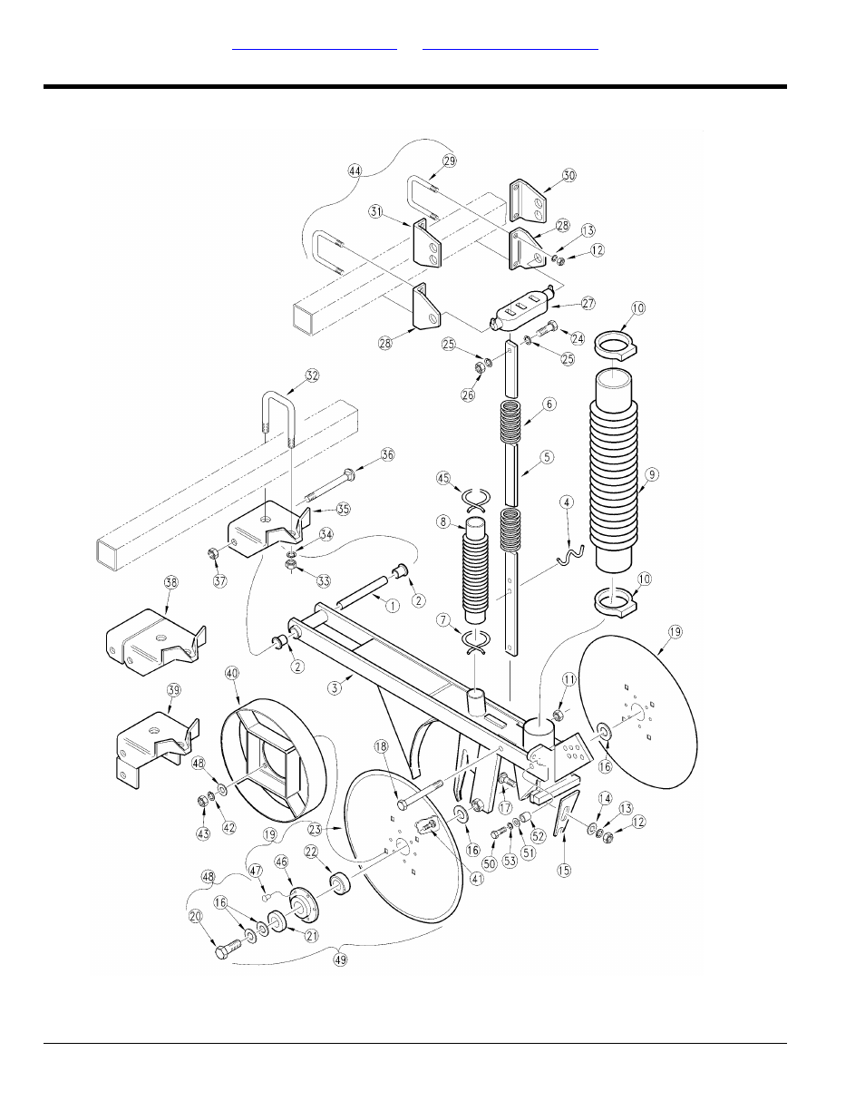 Heavy duty native grass opener assembly | Great Plains 3SF45 Parts Manual User Manual | Page 128 / 224