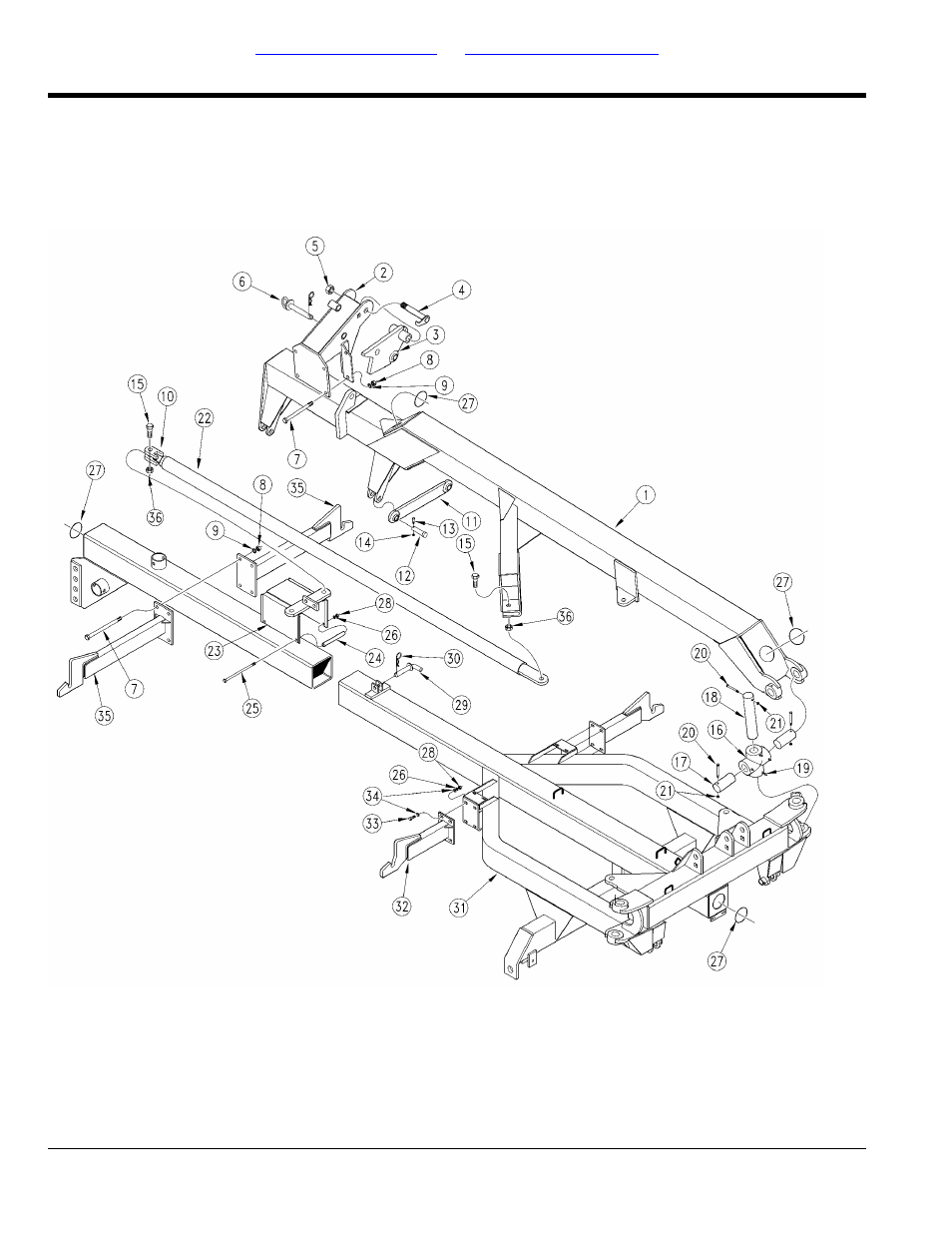 Tongue & tool bar assembly | Great Plains 3SF45 Parts Manual User Manual | Page 16 / 224