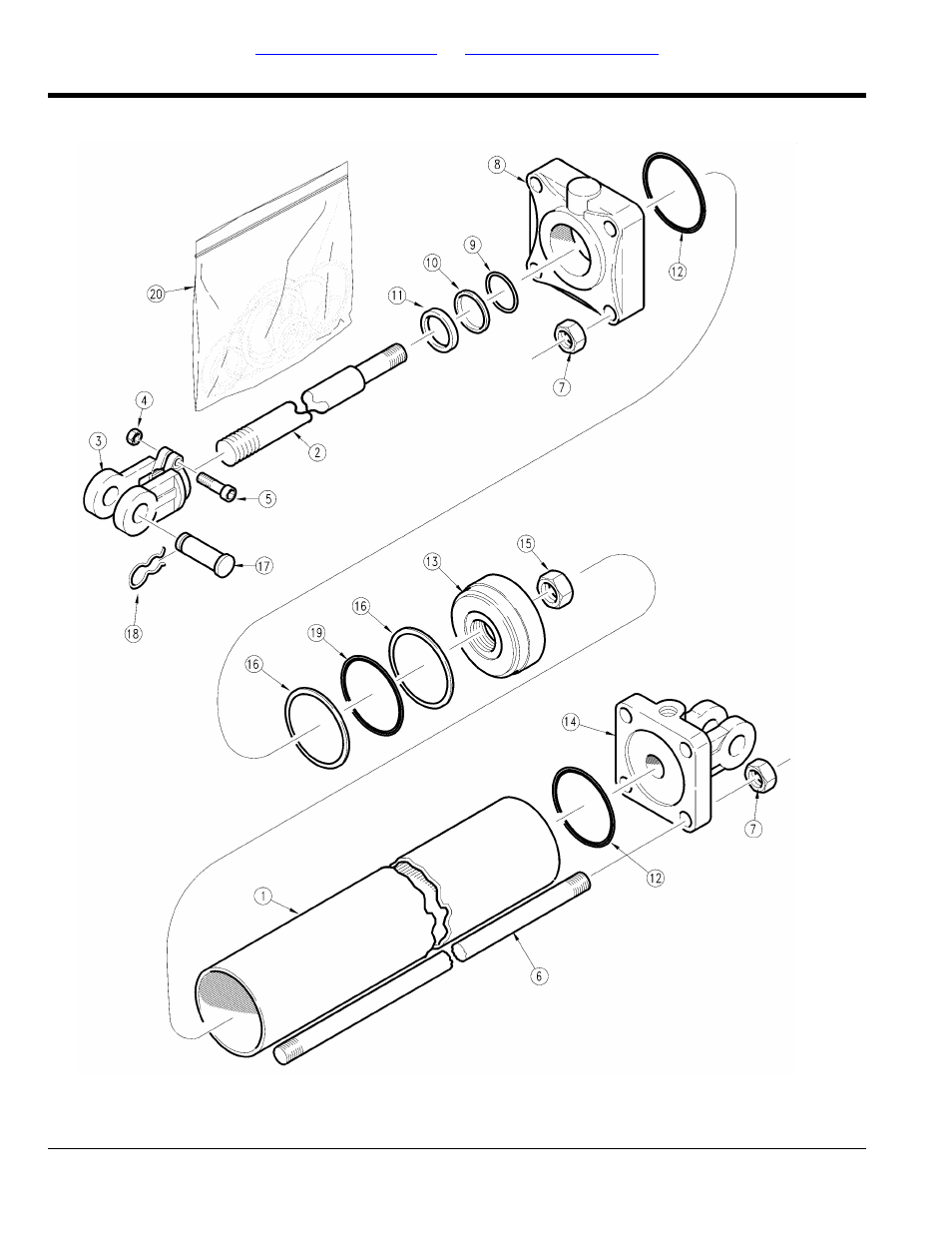 Marker hydraulic cylinder assembly (810-065c) | Great Plains 3SF45 Parts Manual User Manual | Page 210 / 224