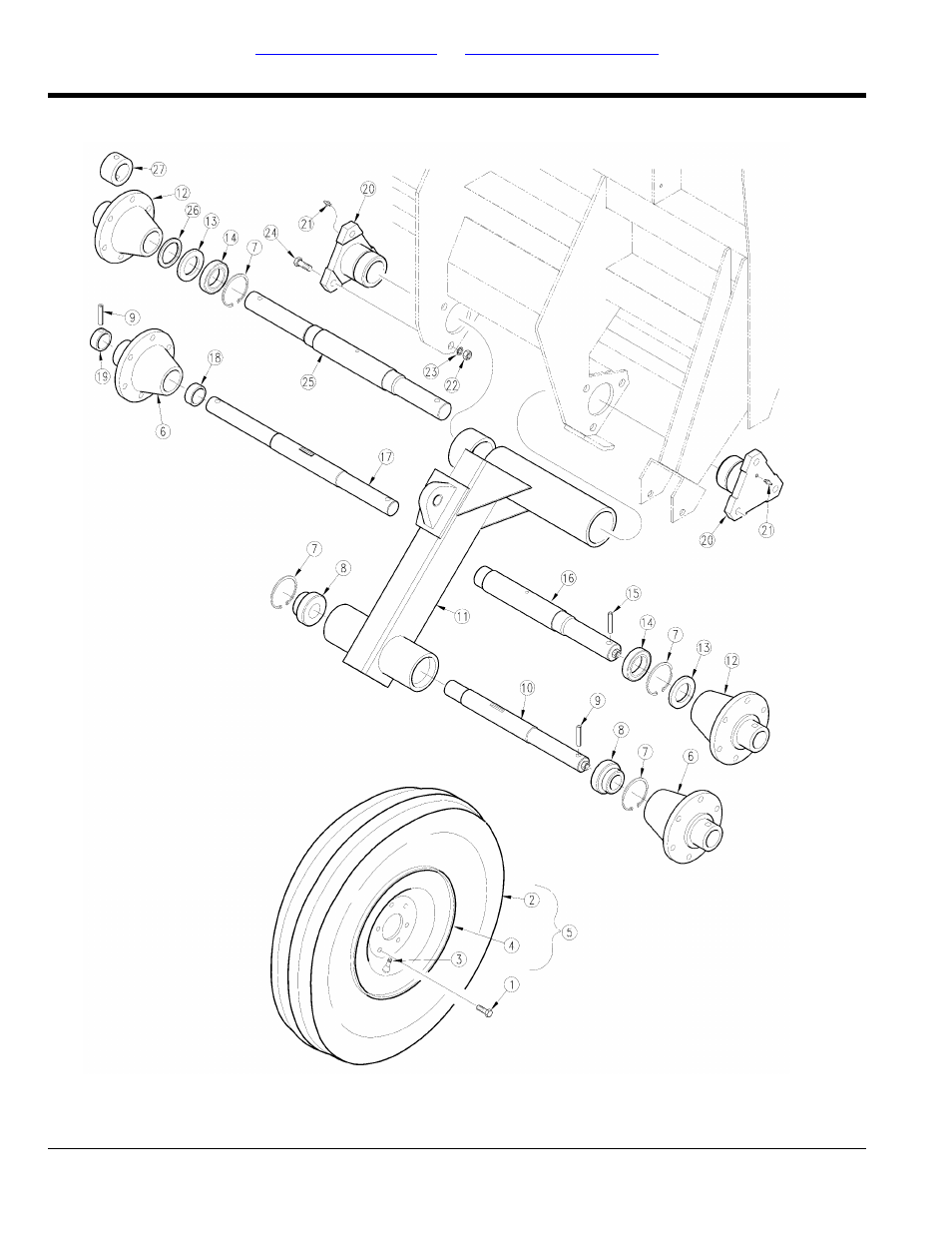 Non-drive gauge wheel assembly (1/1986-11/1992) | Great Plains 3SF45 Parts Manual User Manual | Page 42 / 224