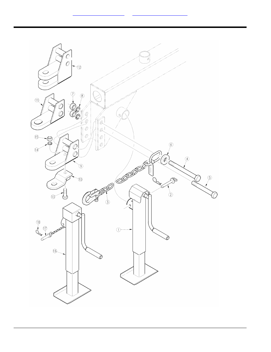 Tongue & frame, Hitch to tongue, Selected models | Great Plains 3SF45 Parts Manual User Manual | Page 8 / 224