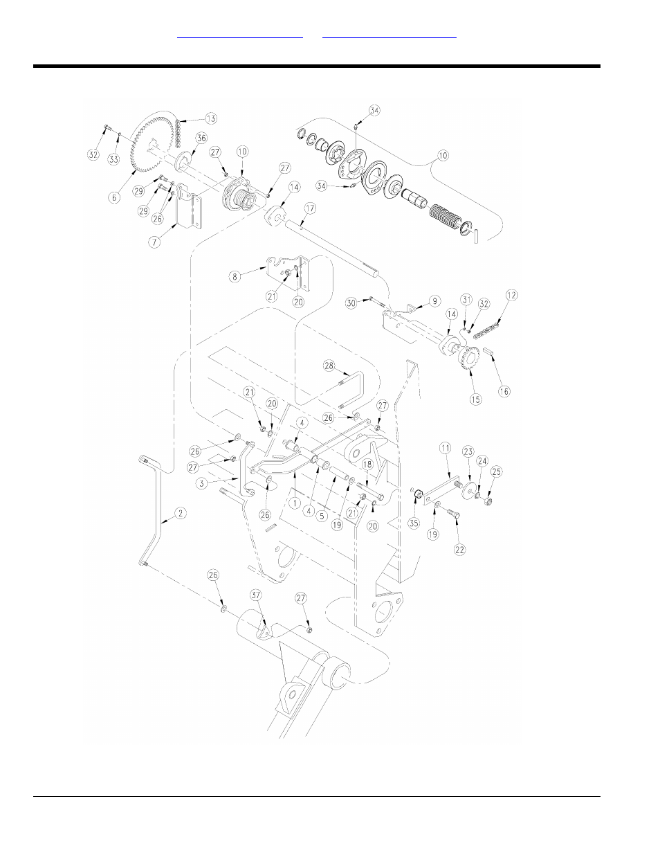 Gauge wheel to feeder cup drive center box | Great Plains 3SF45 Parts Manual User Manual | Page 82 / 224