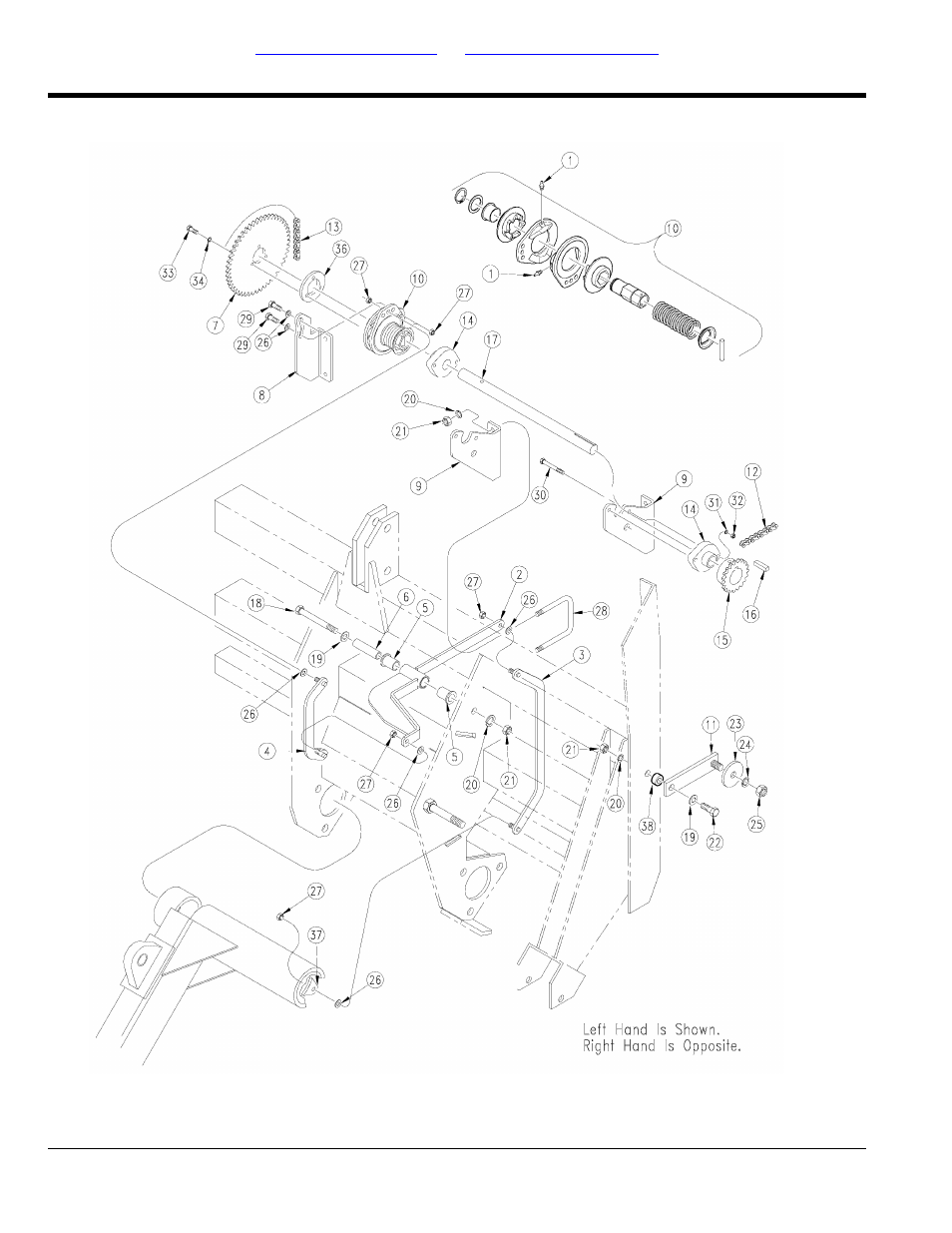 Gauge wheel to feeder cup drive wing box | Great Plains 3SF45 Parts Manual User Manual | Page 84 / 224