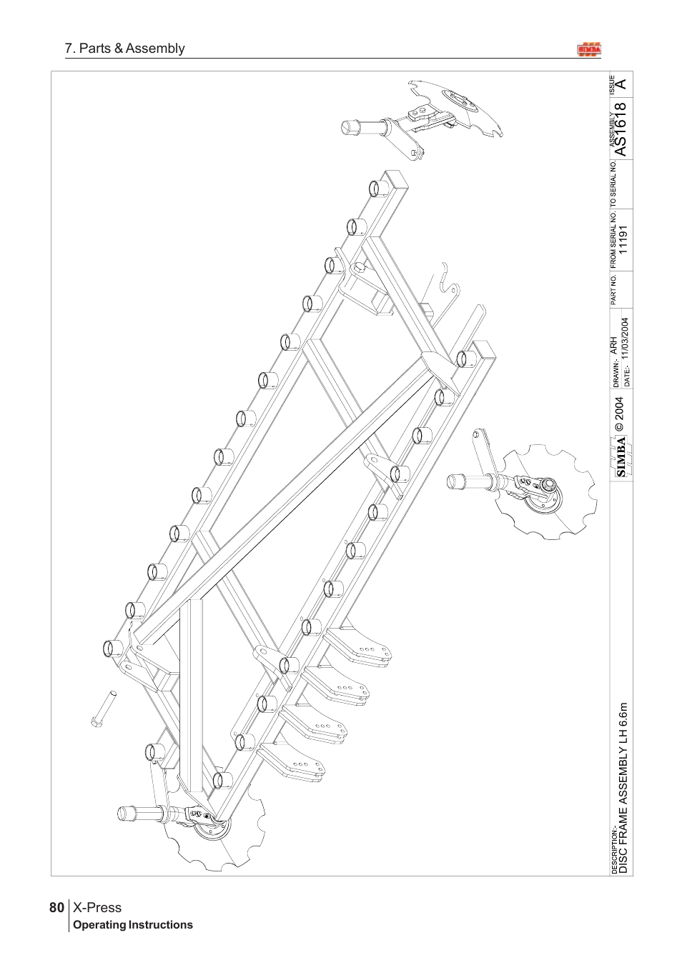 As 1 618 | Great Plains AS1600 Assembly Instructions User Manual | Page 38 / 66