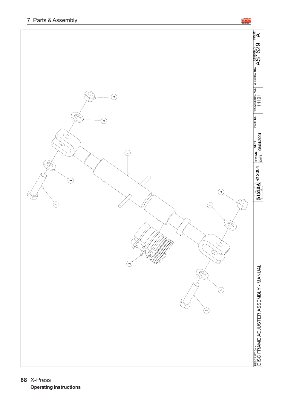 As 1 629 | Great Plains AS1600 Assembly Instructions User Manual | Page 46 / 66
