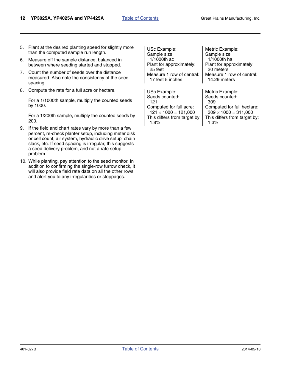 Great Plains YP4425A Material Rate User Manual | Page 16 / 84