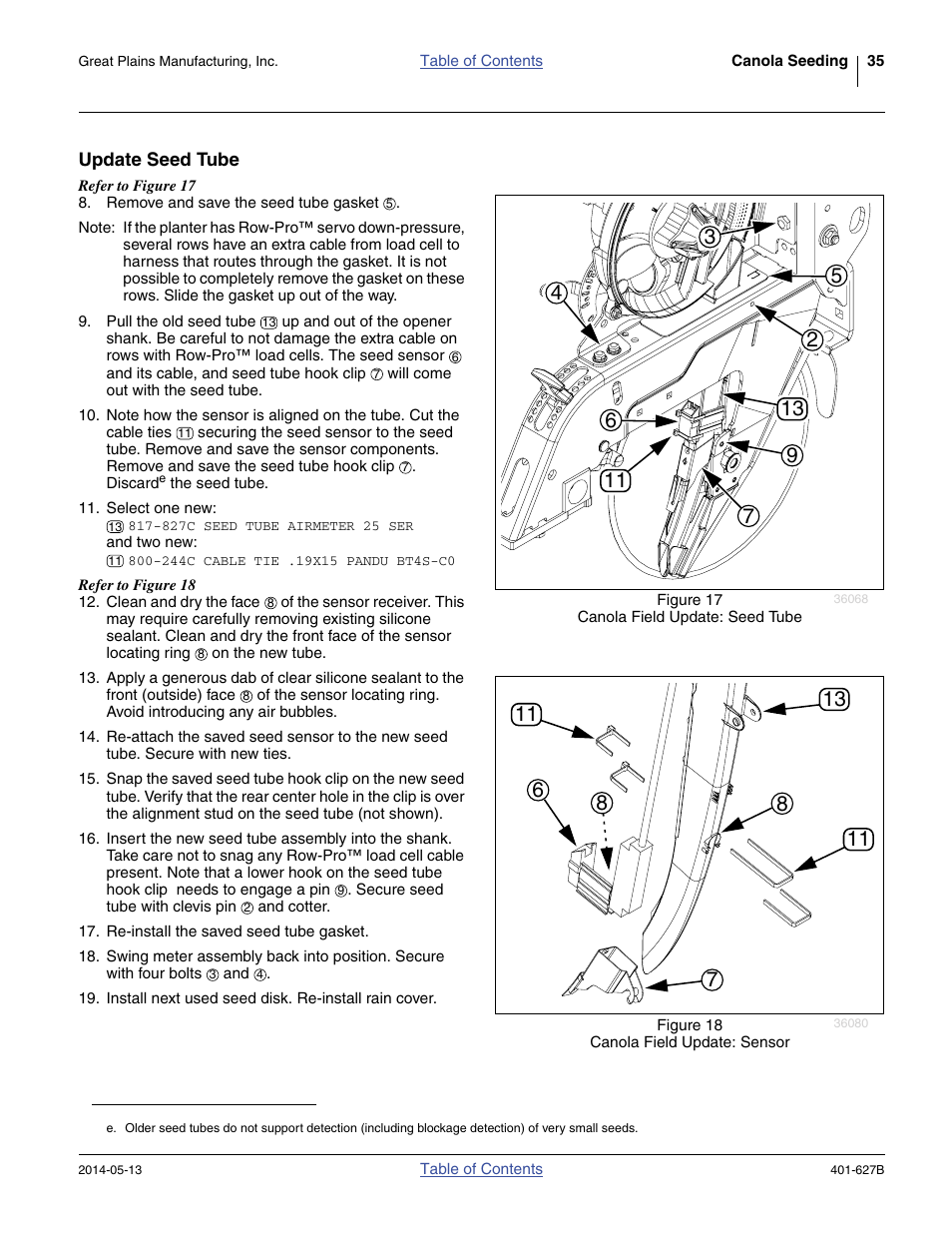 Update seed tube | Great Plains YP4425A Material Rate User Manual | Page 39 / 84