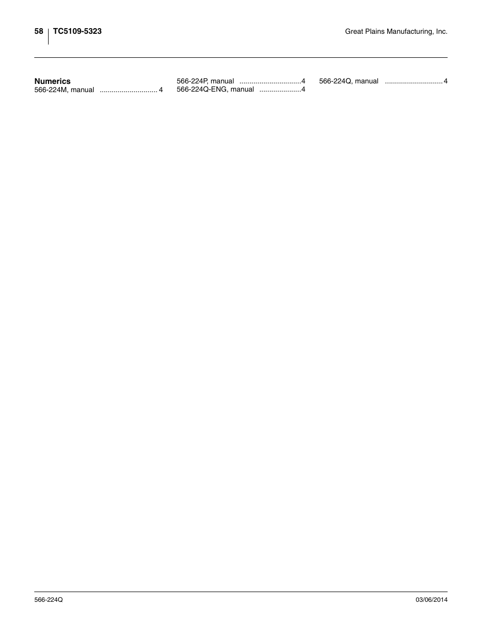 Great Plains TC5319 (S/N A1420X+) Predelivery Manual User Manual | Page 62 / 64