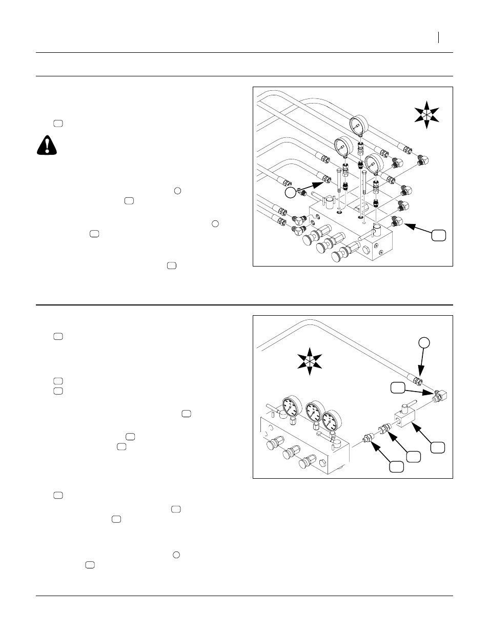 Remove existing elbow, Install lock kit parts, Warning | Great Plains CTA4000HD Assembly Instructions User Manual | Page 3 / 6