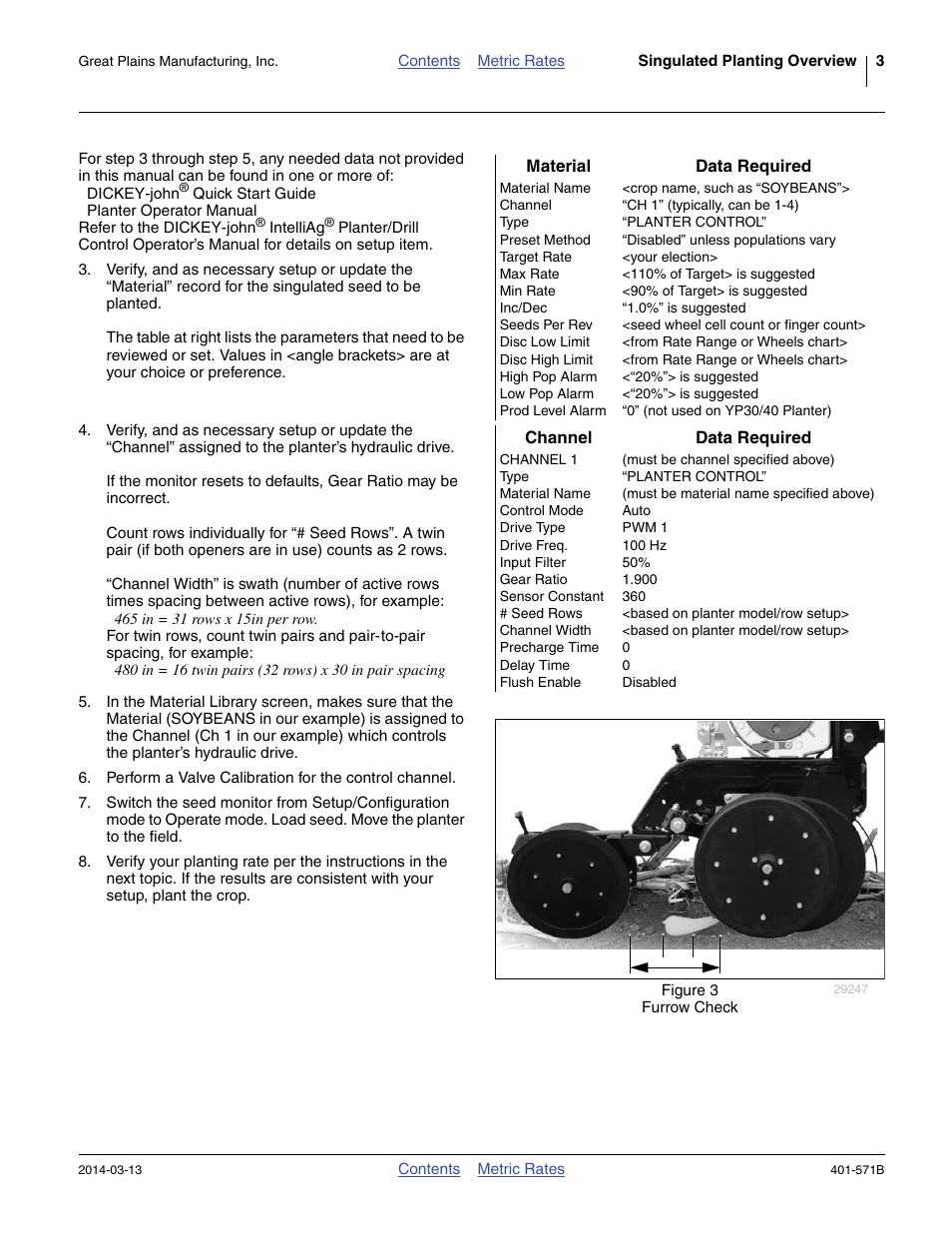 Great Plains YP4025F-1670 Material Rate User Manual | Page 5 / 82