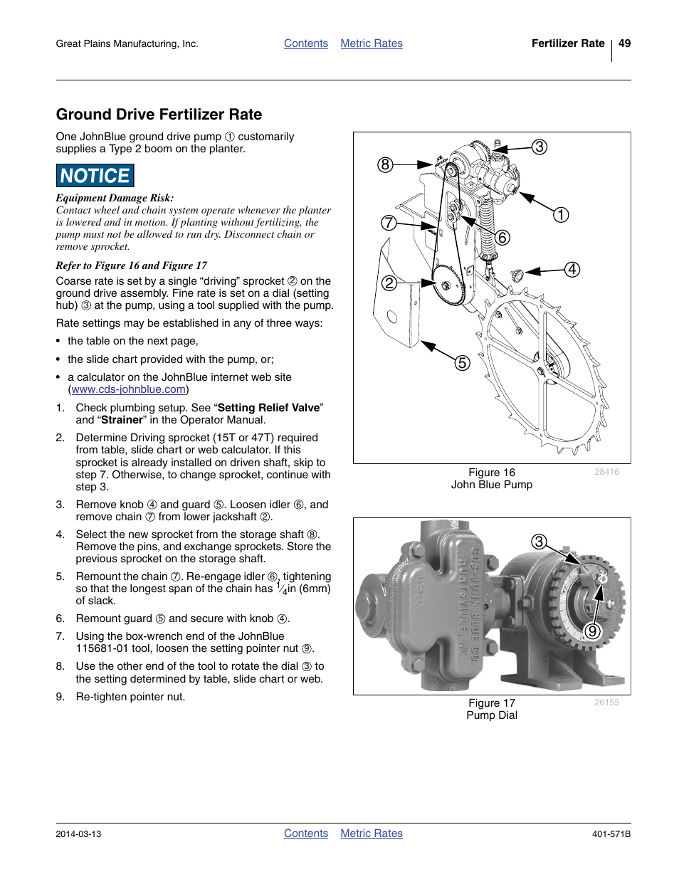 Ground drive fertilizer rate | Great Plains YP4025F-1670 Material Rate User Manual | Page 51 / 82