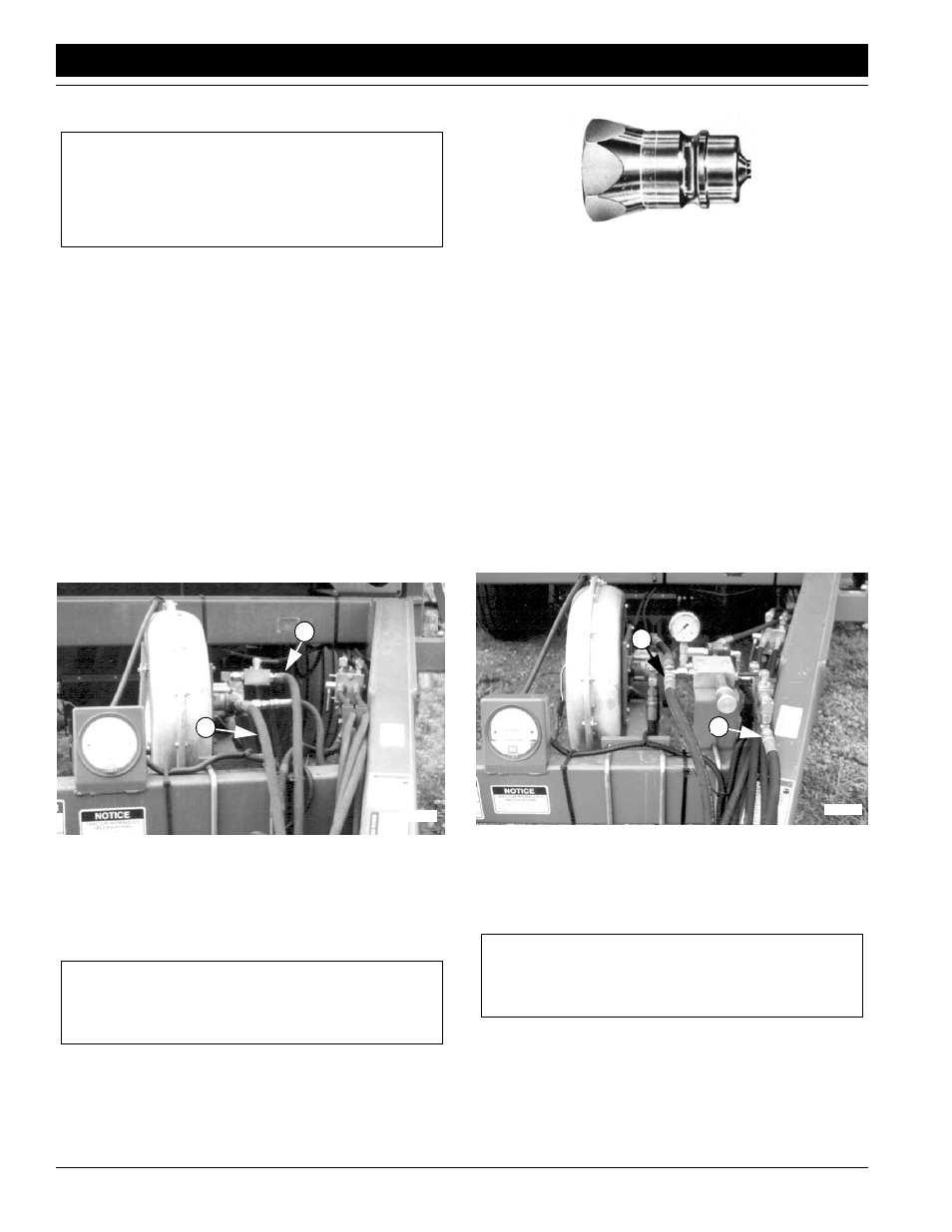 For use with nta implements, Hook up for carts y1078 and later, Hook up for carts y1077 and earlier | Great Plains ADC1150 Operator Manual User Manual | Page 14 / 57
