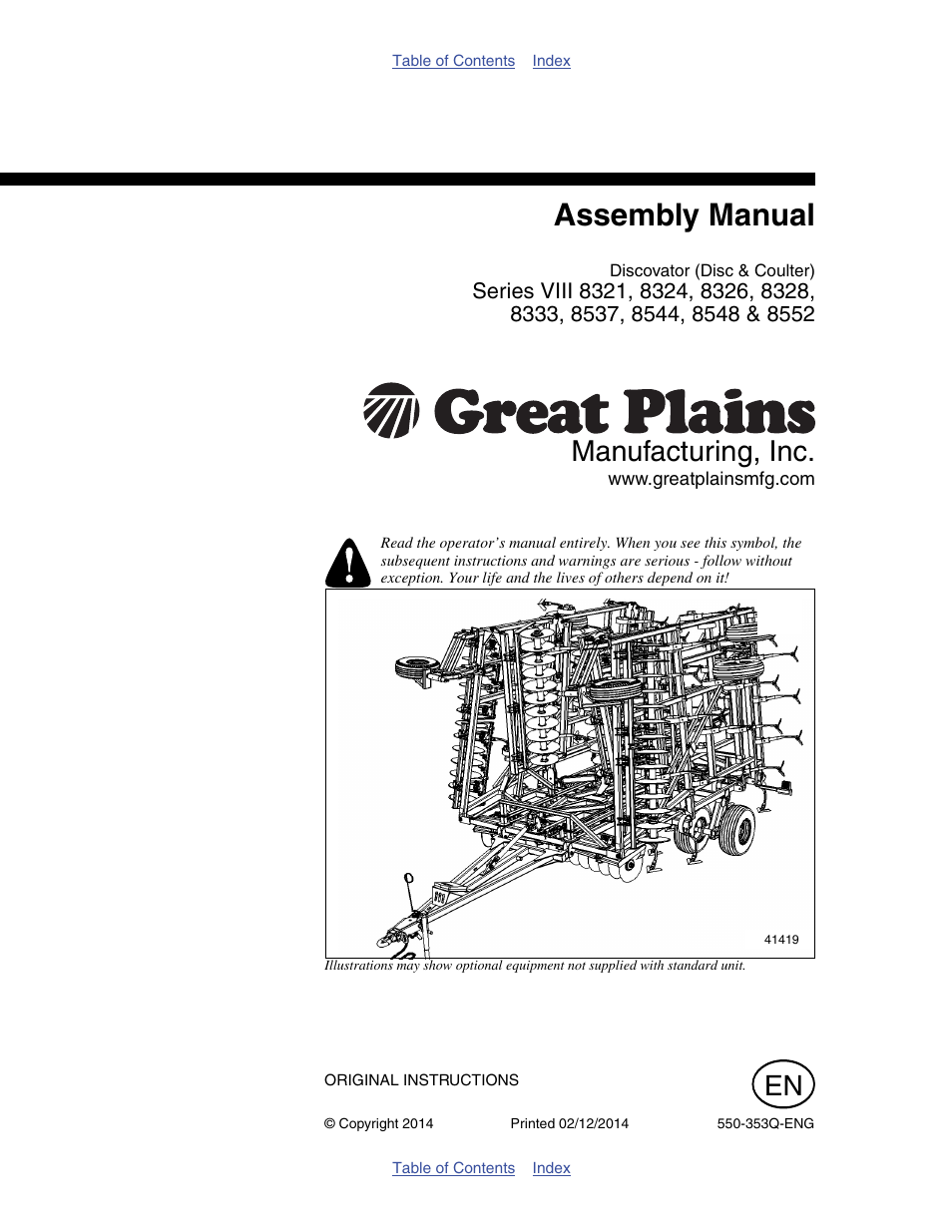 Great Plains DVN8552 Assembly Manual User Manual | 140 pages