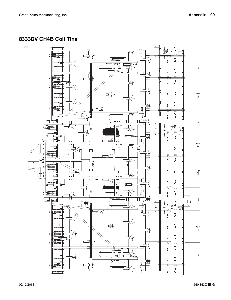 8333dv ch4b coil tine | Great Plains DVN8552 Assembly Manual User Manual | Page 103 / 140