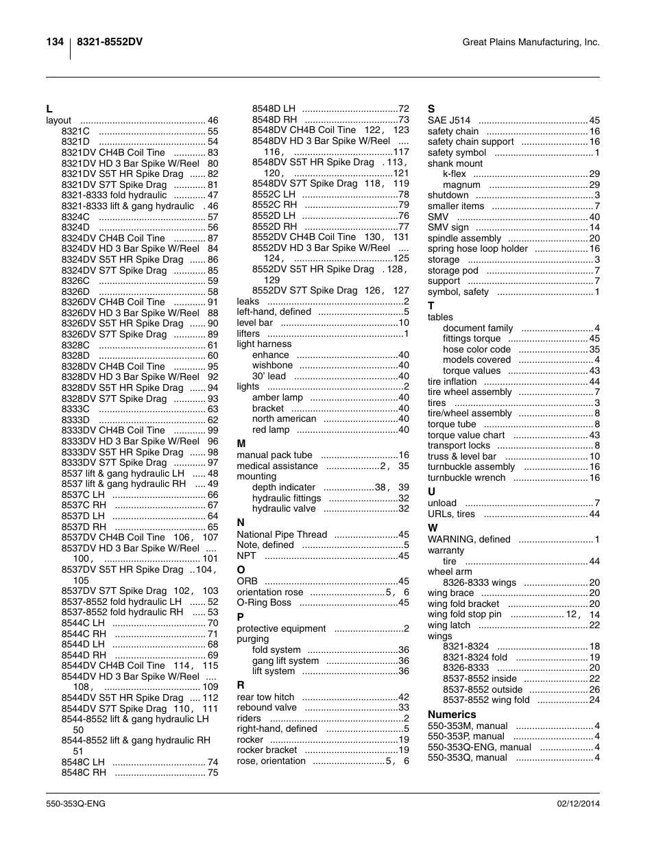 Great Plains DVN8552 Assembly Manual User Manual | Page 138 / 140