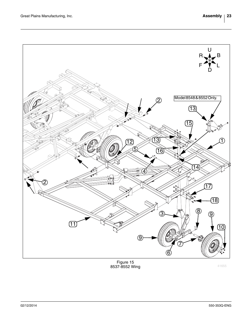 Refer to figure 15 | Great Plains DVN8552 Assembly Manual User Manual | Page 27 / 140