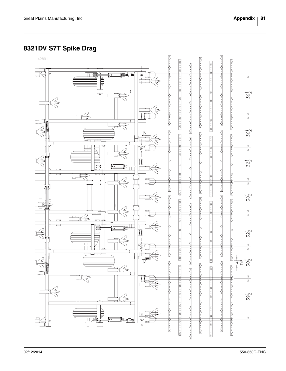 8321dv s7t spike drag | Great Plains DVN8552 Assembly Manual User Manual | Page 85 / 140