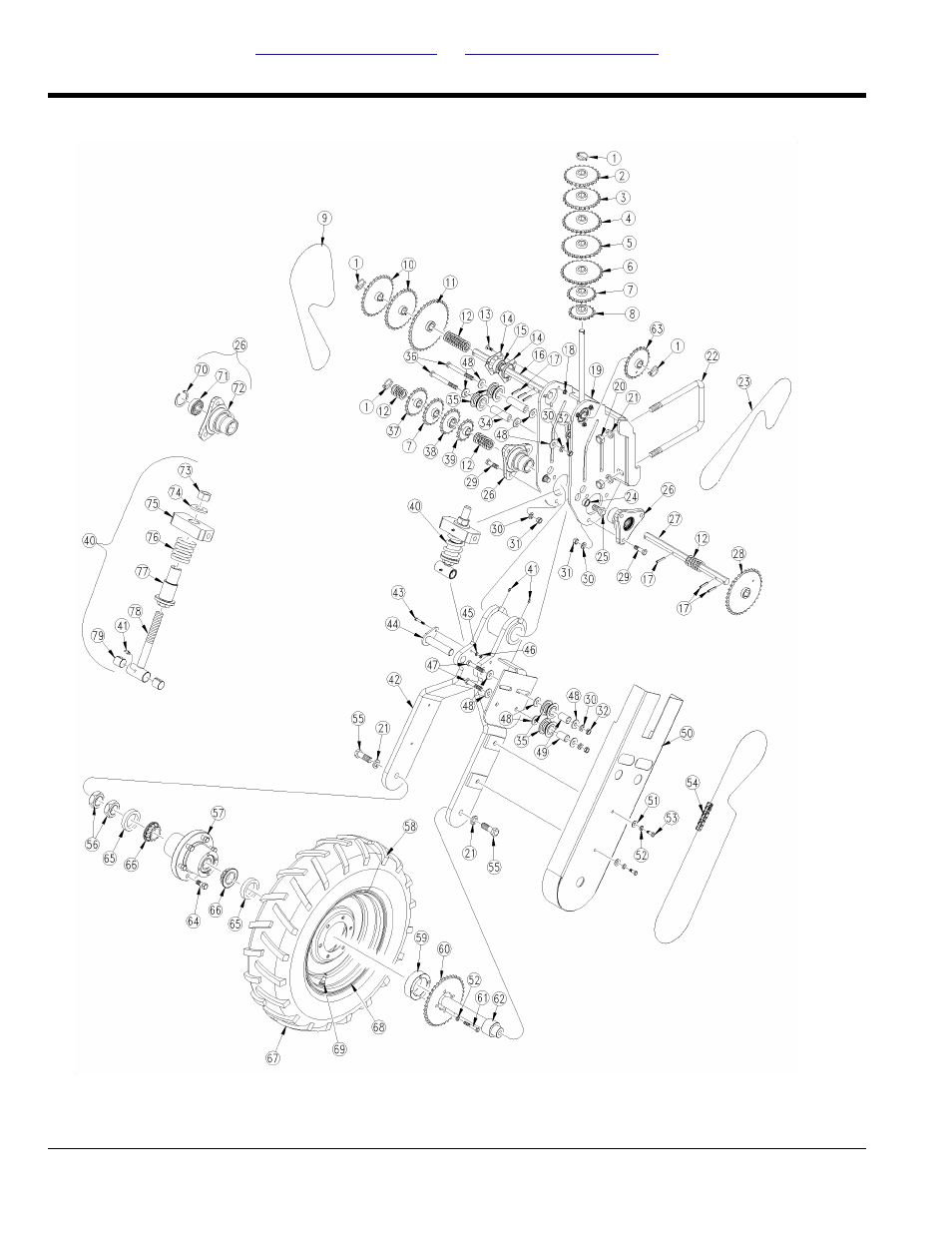 Drive, Ground drive left hand | Great Plains 3P4025AH Parts Manual User Manual | Page 32 / 102