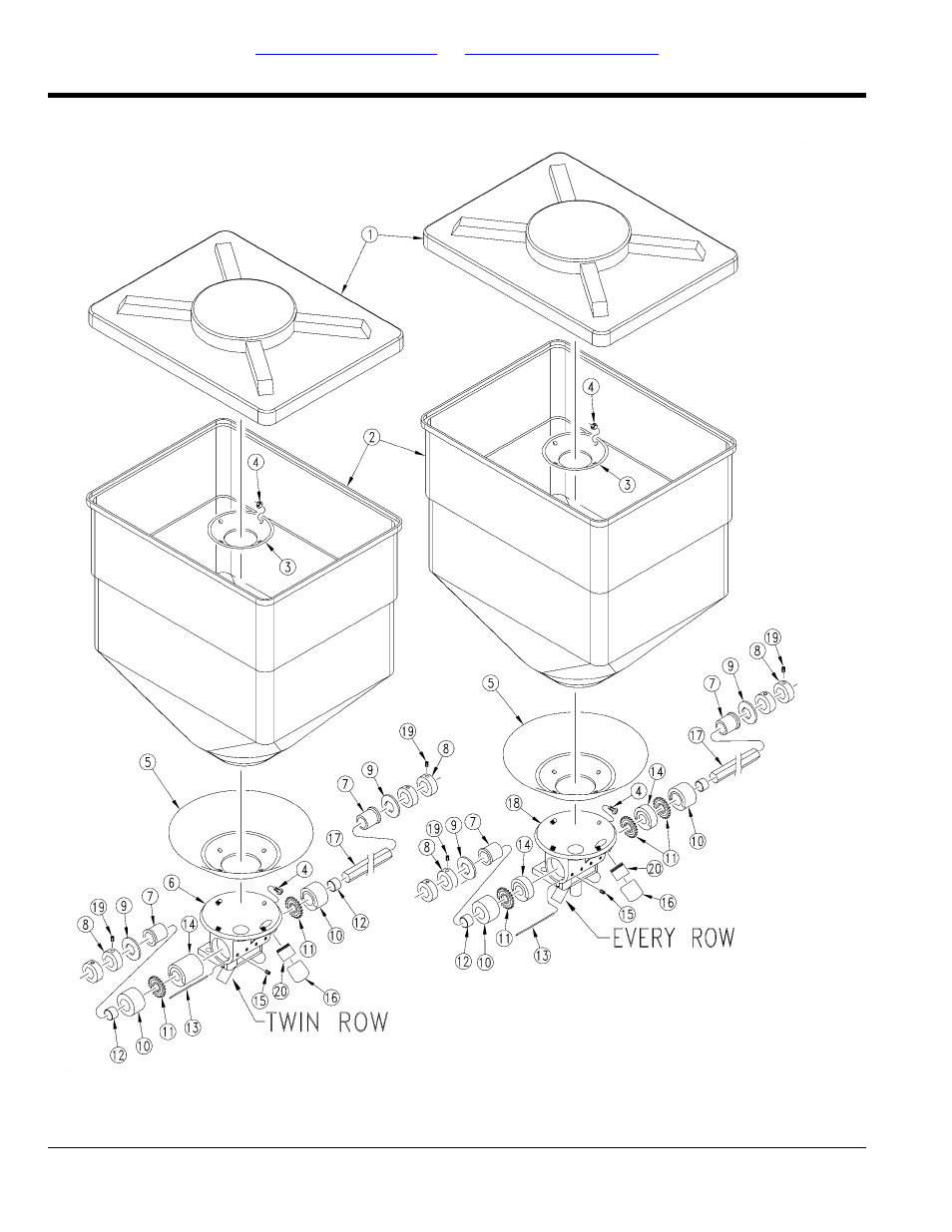 Microband hopper components | Great Plains 3N-3020P Parts Manual User Manual | Page 170 / 186