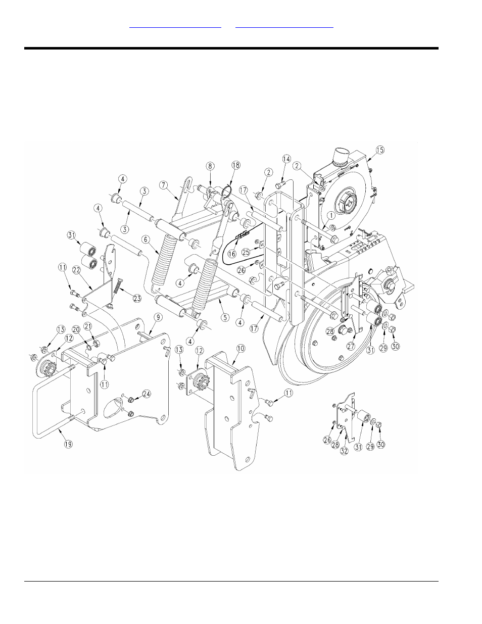 Openers, 20 series opener arms & mounts (s/n 1068aa-) | Great Plains 3N-3020P Parts Manual User Manual | Page 48 / 186