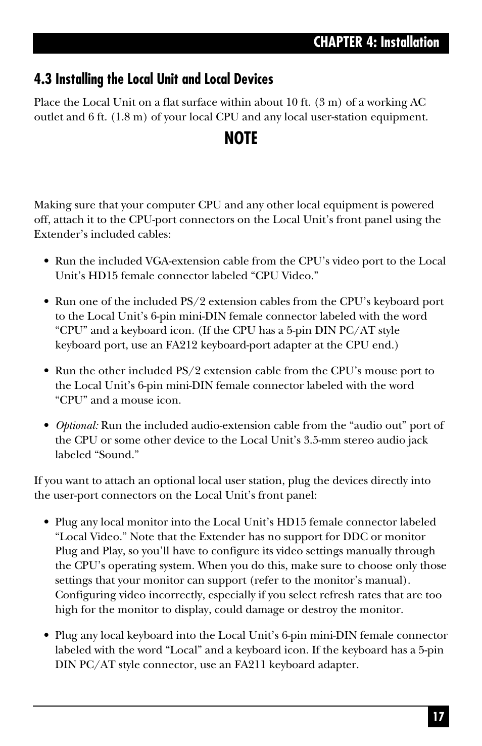 Black Box ACS251A User Manual | Page 18 / 28