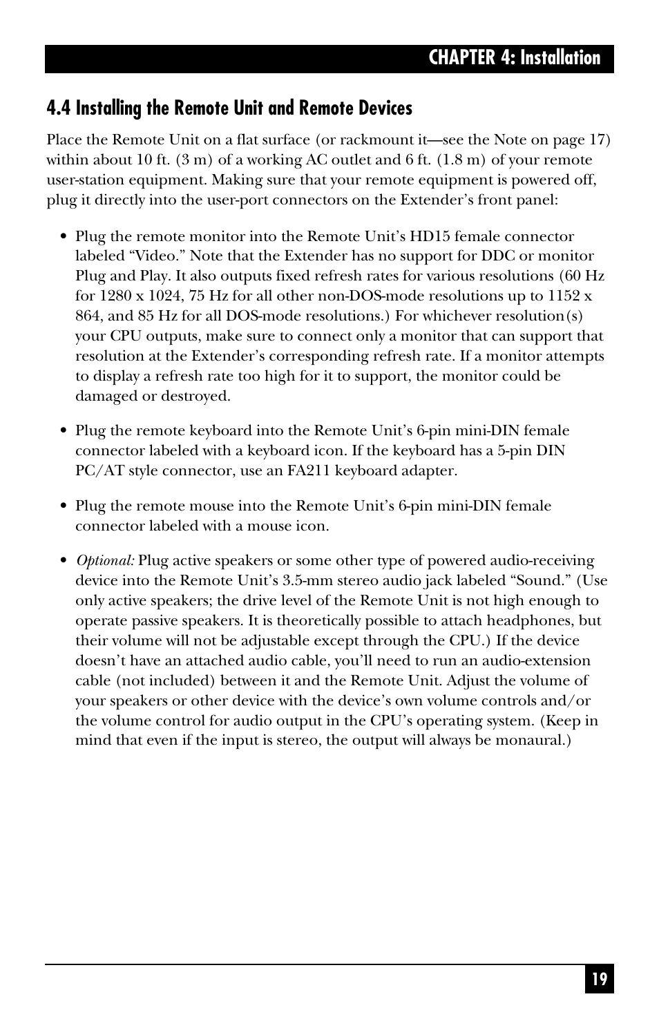 Black Box ACS251A User Manual | Page 20 / 28