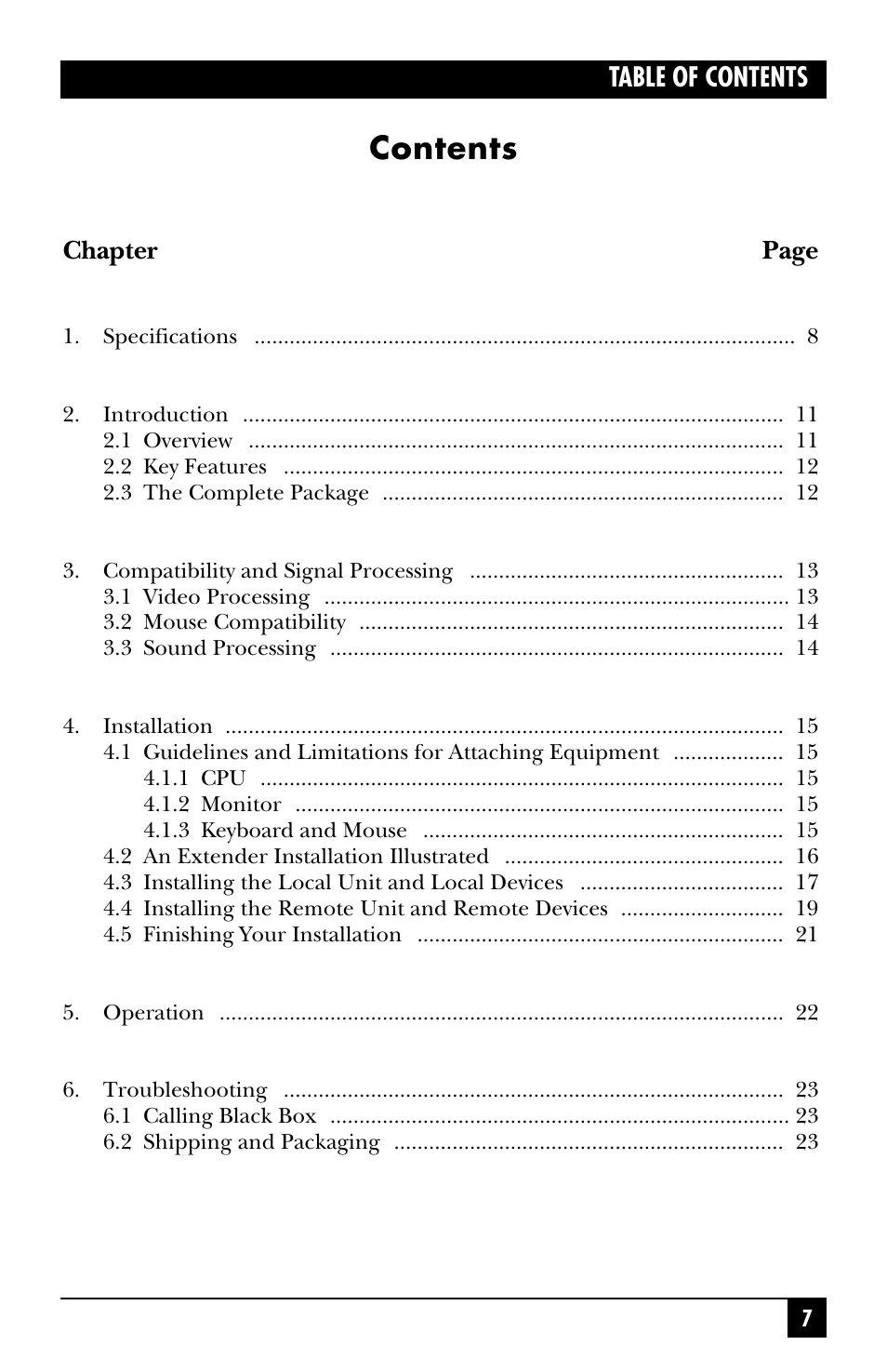 Black Box ACS251A User Manual | Page 8 / 28