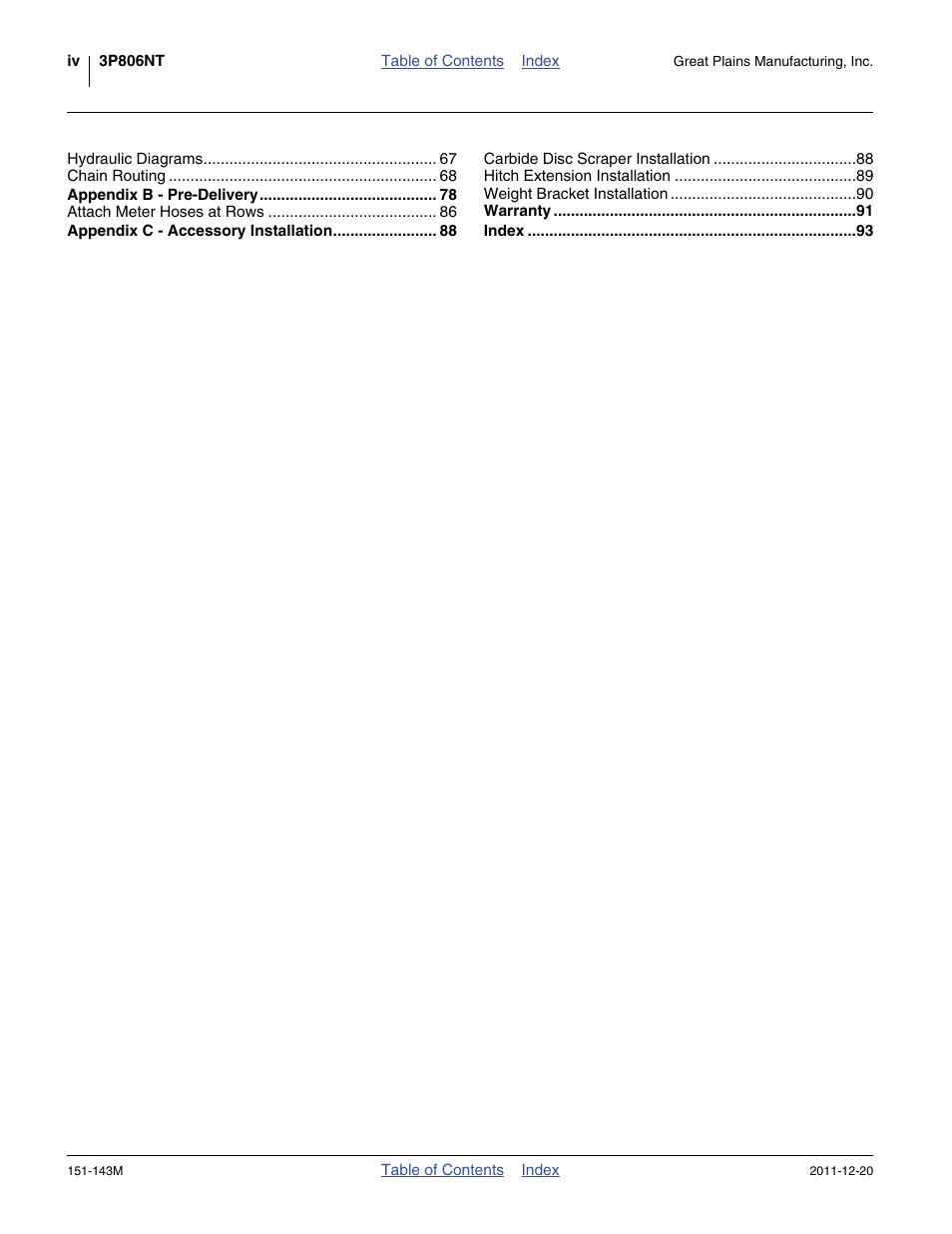 Great Plains 3P806NT Operator Manual User Manual | Page 4 / 102