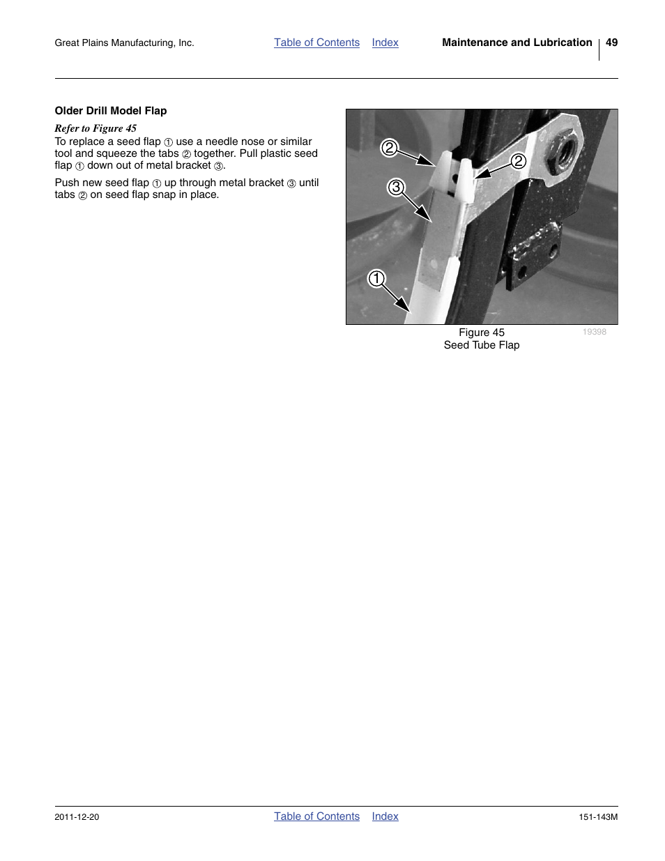 Older drill model flap | Great Plains 3P806NT Operator Manual User Manual | Page 53 / 102