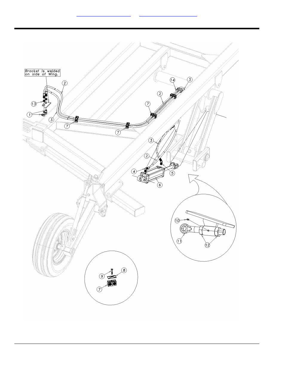 Hydraulic lift layout: wings - 7323, 7326 & 7330 | Great Plains 7336 DH Parts Manual User Manual | Page 52 / 96