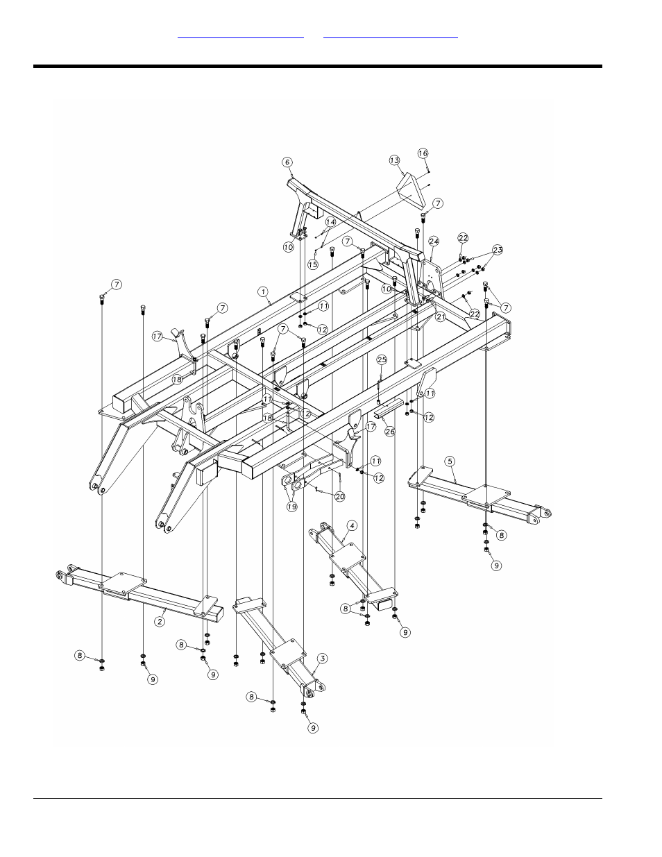 Section 2: frames, Center frame assembly: 7323, 7326 & 7329, Selected models | Great Plains 7336 DH Parts Manual User Manual | Page 6 / 96