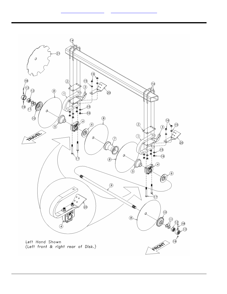 Section 5: gangs, Disk gang assembly: 7 1/2" & 9" spacing | Great Plains 7336 DH Parts Manual User Manual | Page 76 / 96