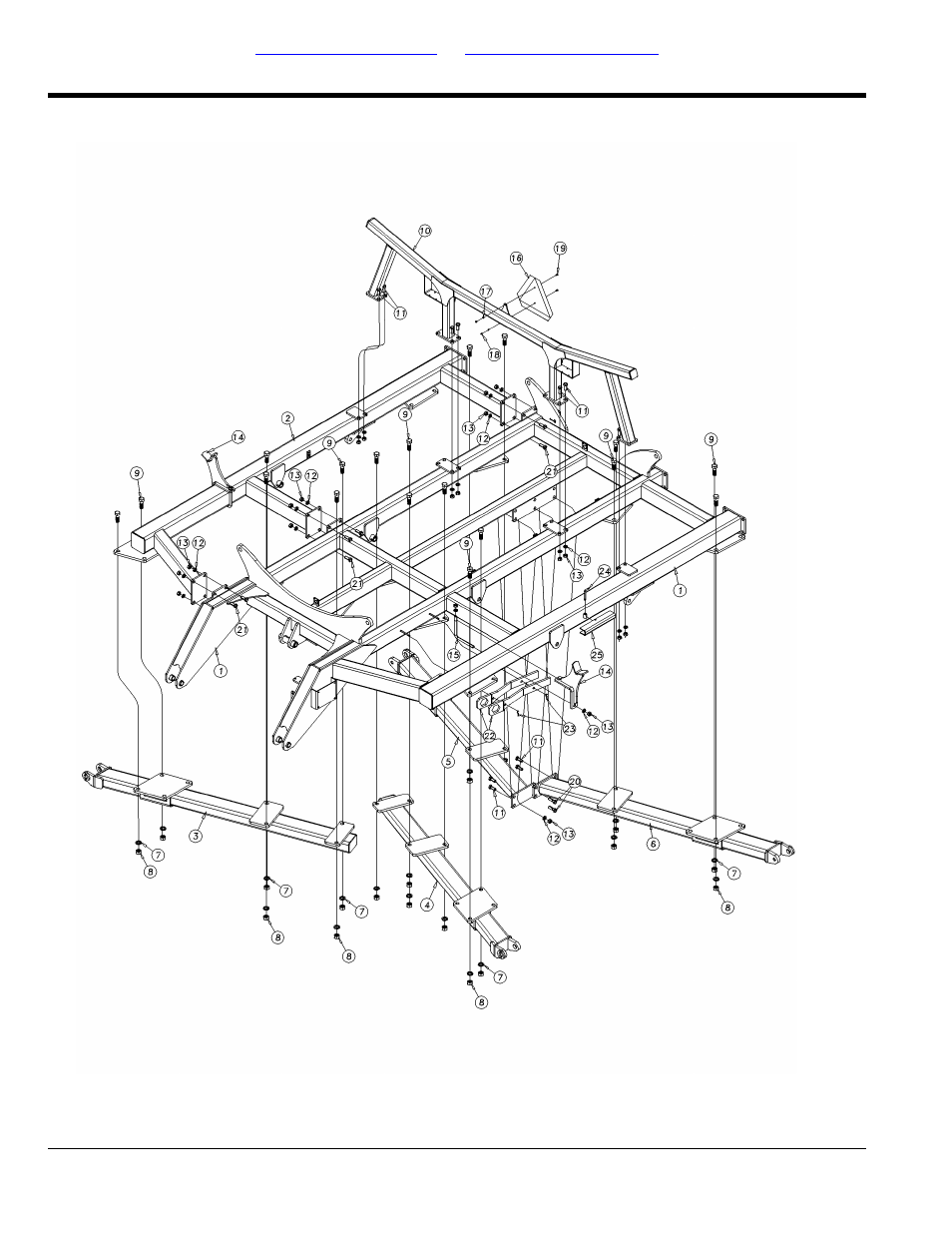 Center frame assembly: 7330, 7333 & 7336 | Great Plains 7336 DH Parts Manual User Manual | Page 8 / 96