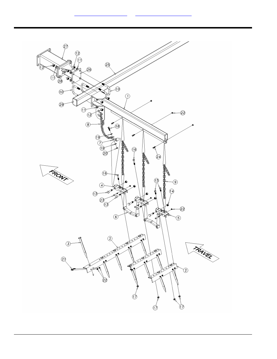 Section 7: attachments, 3 bar spike drag hr harrow assembly | Great Plains 7336 DH Parts Manual User Manual | Page 84 / 96