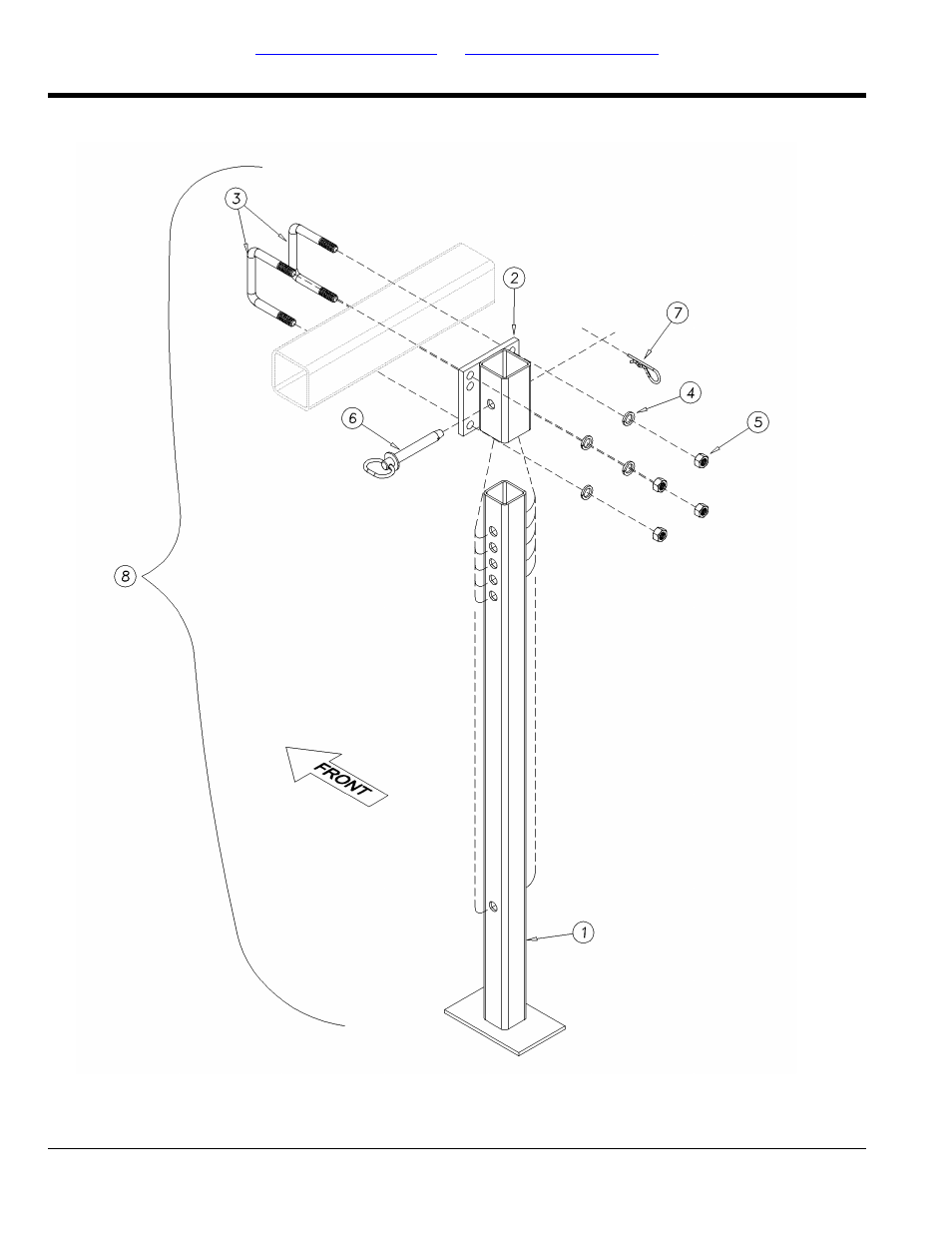 Rear jack stand | Great Plains 7336 DH Parts Manual User Manual | Page 90 / 96