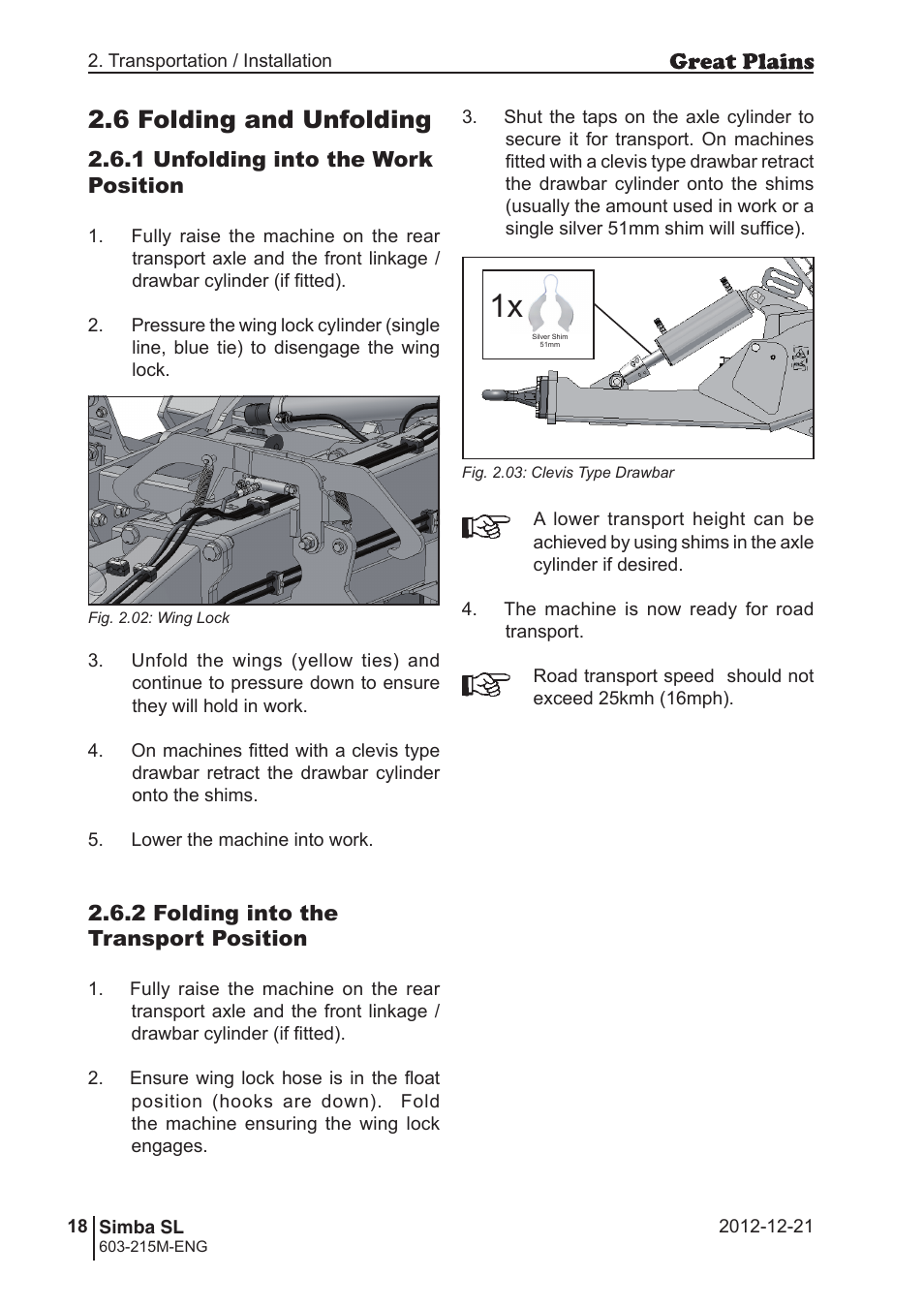 6 folding and unfolding | Great Plains SL600 Operator Manual User Manual | Page 18 / 36