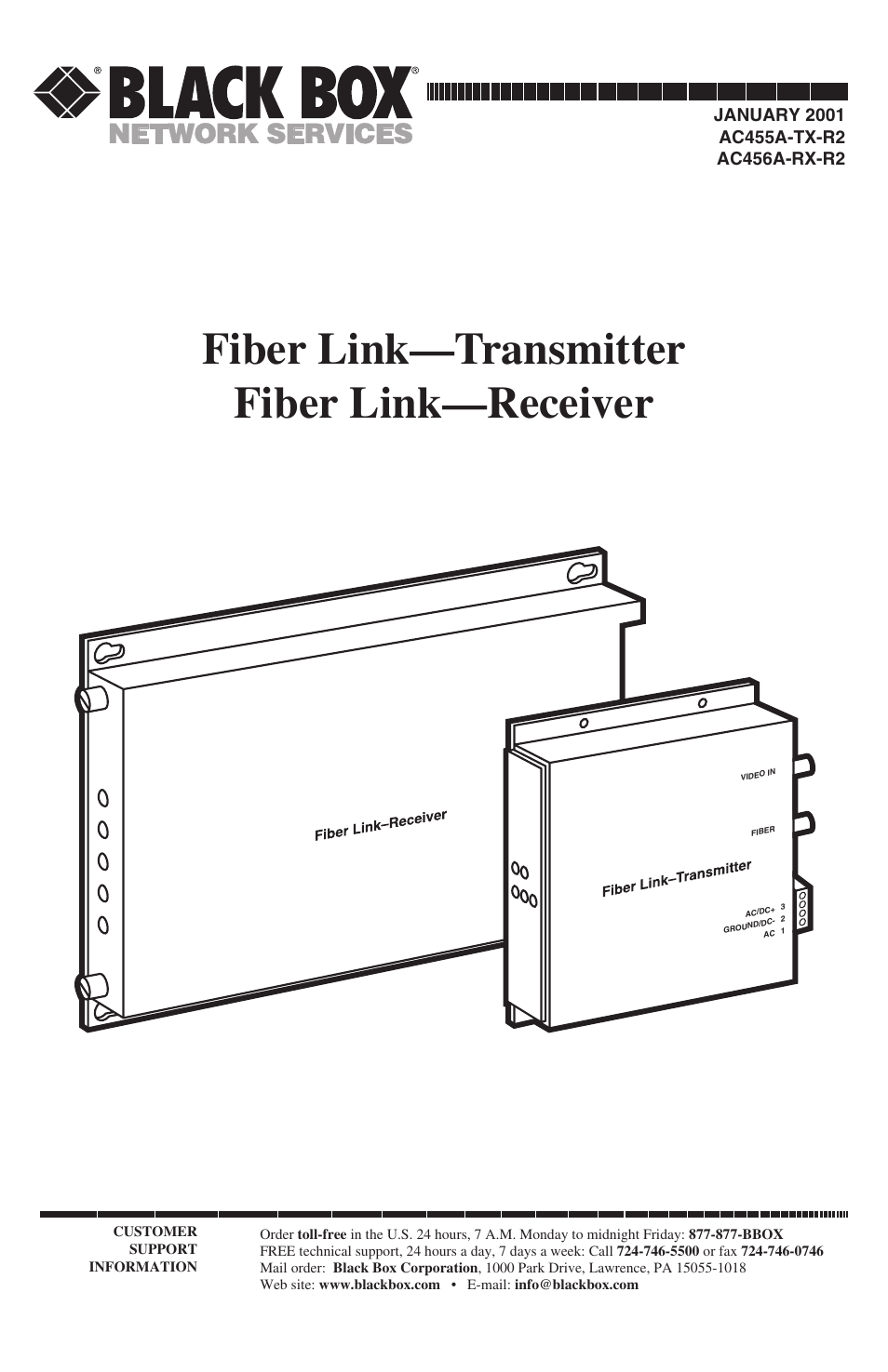 Black Box AC455A-TX-R2 User Manual | 22 pages