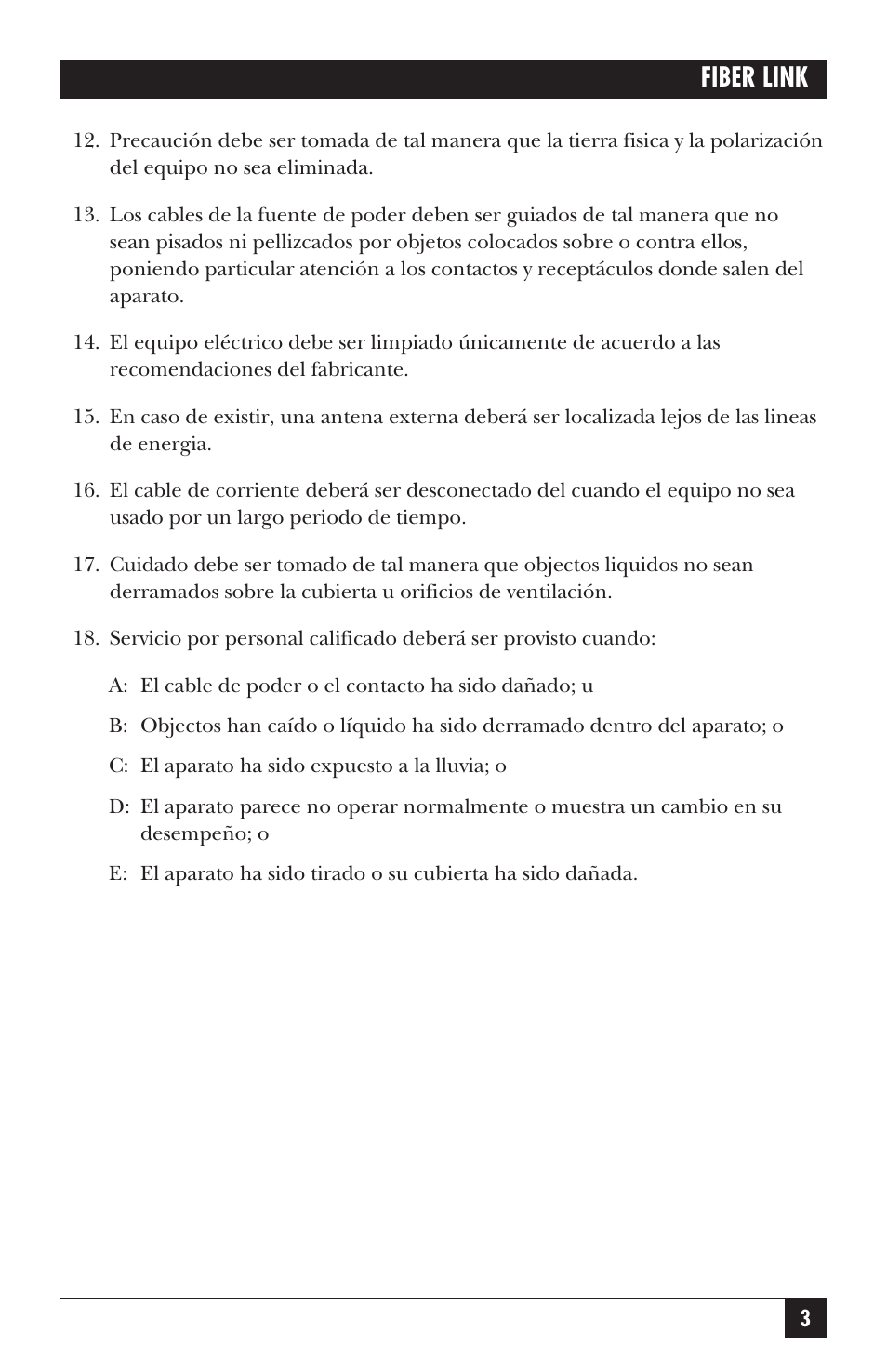Fiber link | Black Box AC455A-TX-R2 User Manual | Page 4 / 22